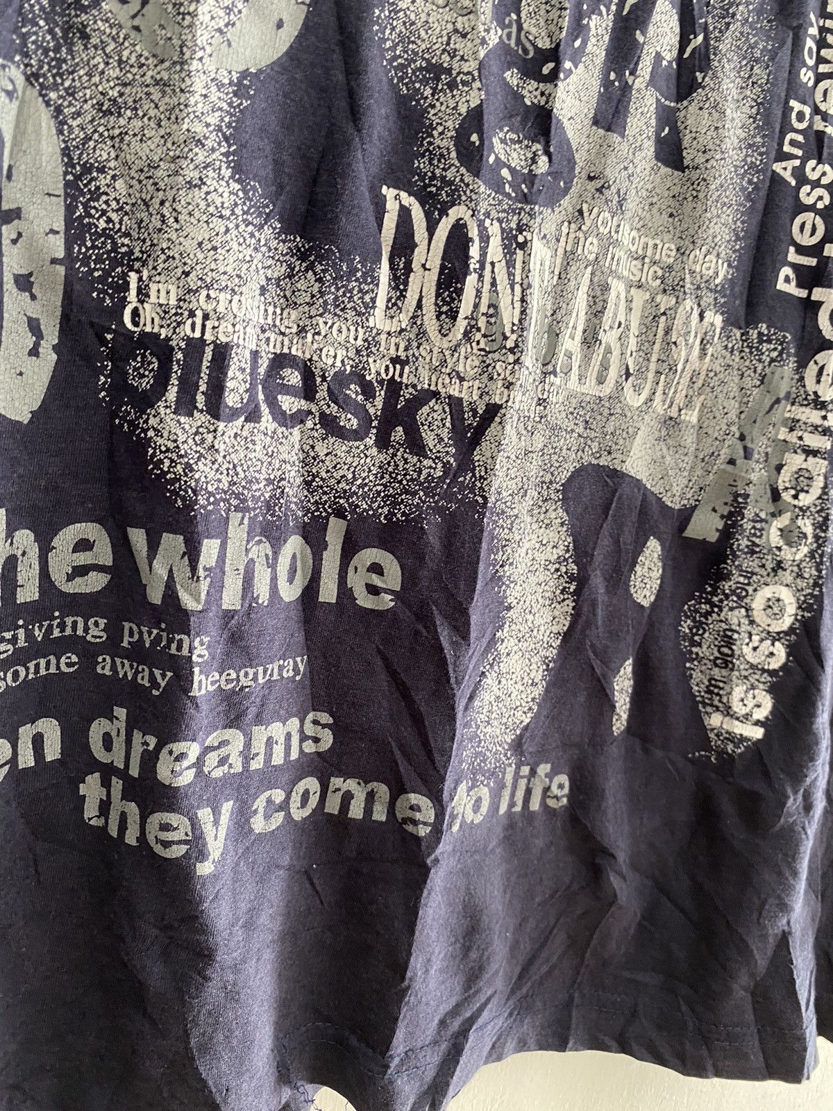 If Six Was Nine × Japanese Brand × Le Grande Bleu (L.G.B.) Japanese unkwn poem sleeveless tshirts Size US M / EU 48-50 / 2 - 3 Thumbnail