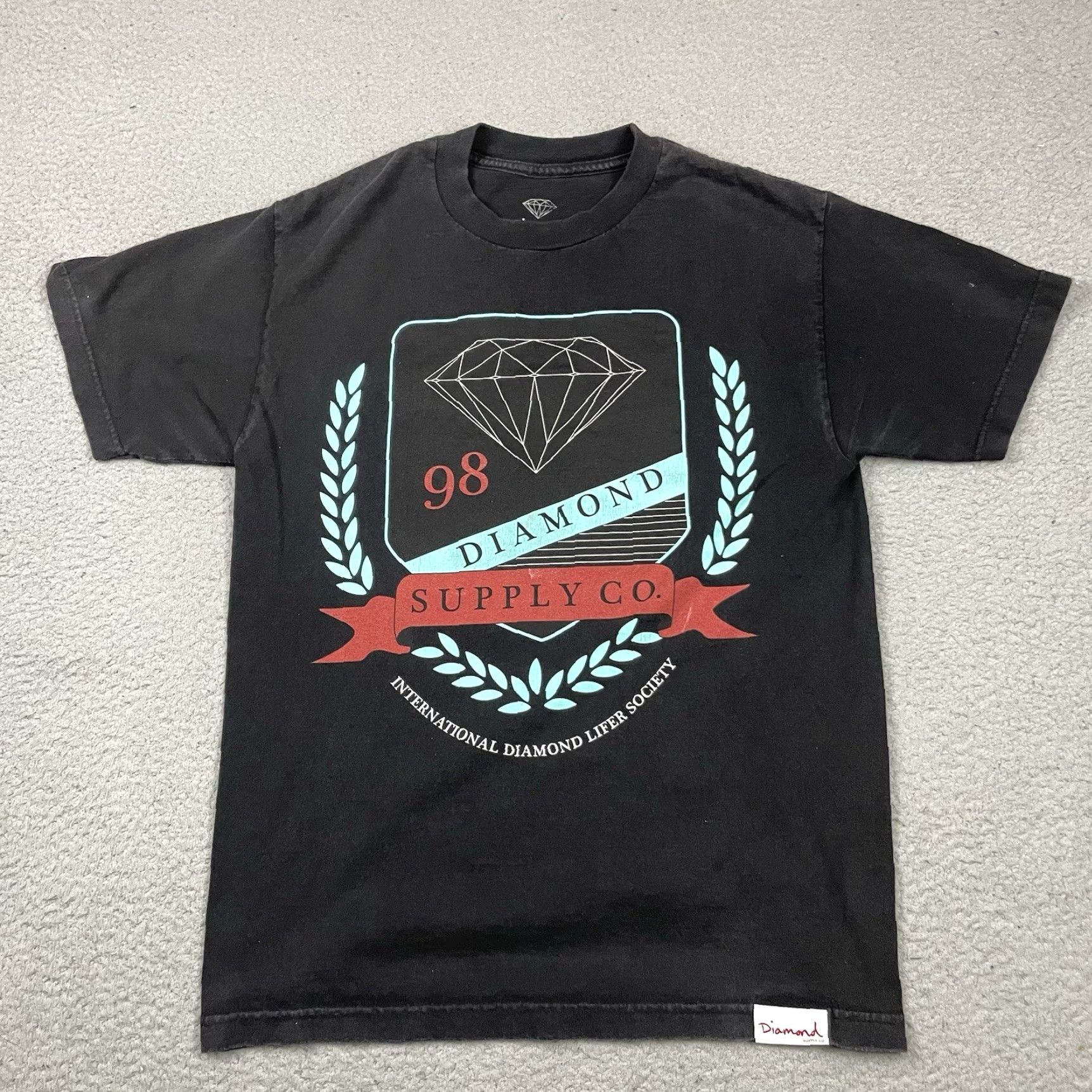 Diamond Supply Co. VINTAGE Diamond Supply Co T Shirt Mens M Black Graphic Print Short Sleeve Crew Neck Size US M / EU 48-50 / 2 - 2 Thumbnail