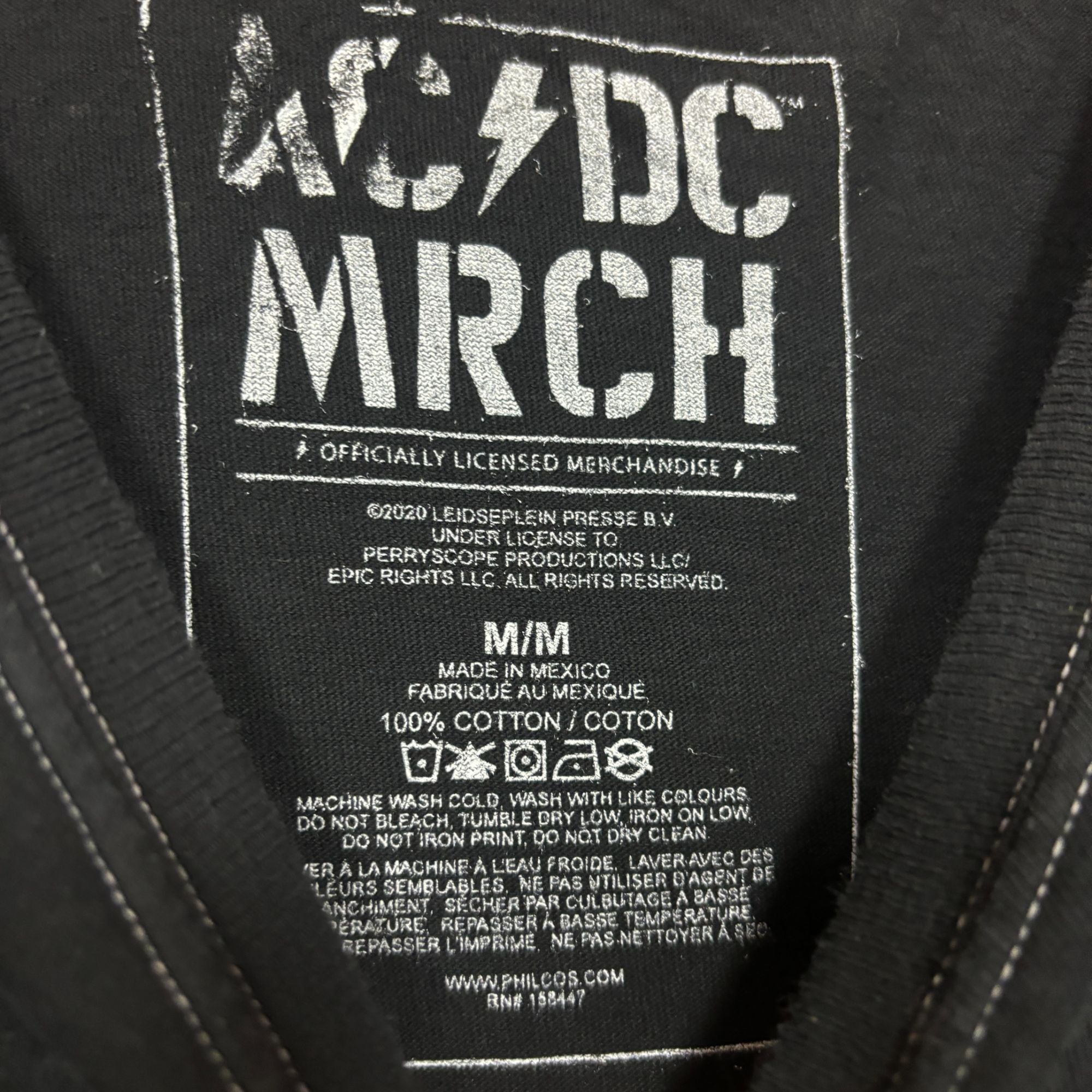 AC/DC AC/DC Power Up Album Art Hard Rock Band Dip Dye M Size US M / EU 48-50 / 2 - 4 Thumbnail