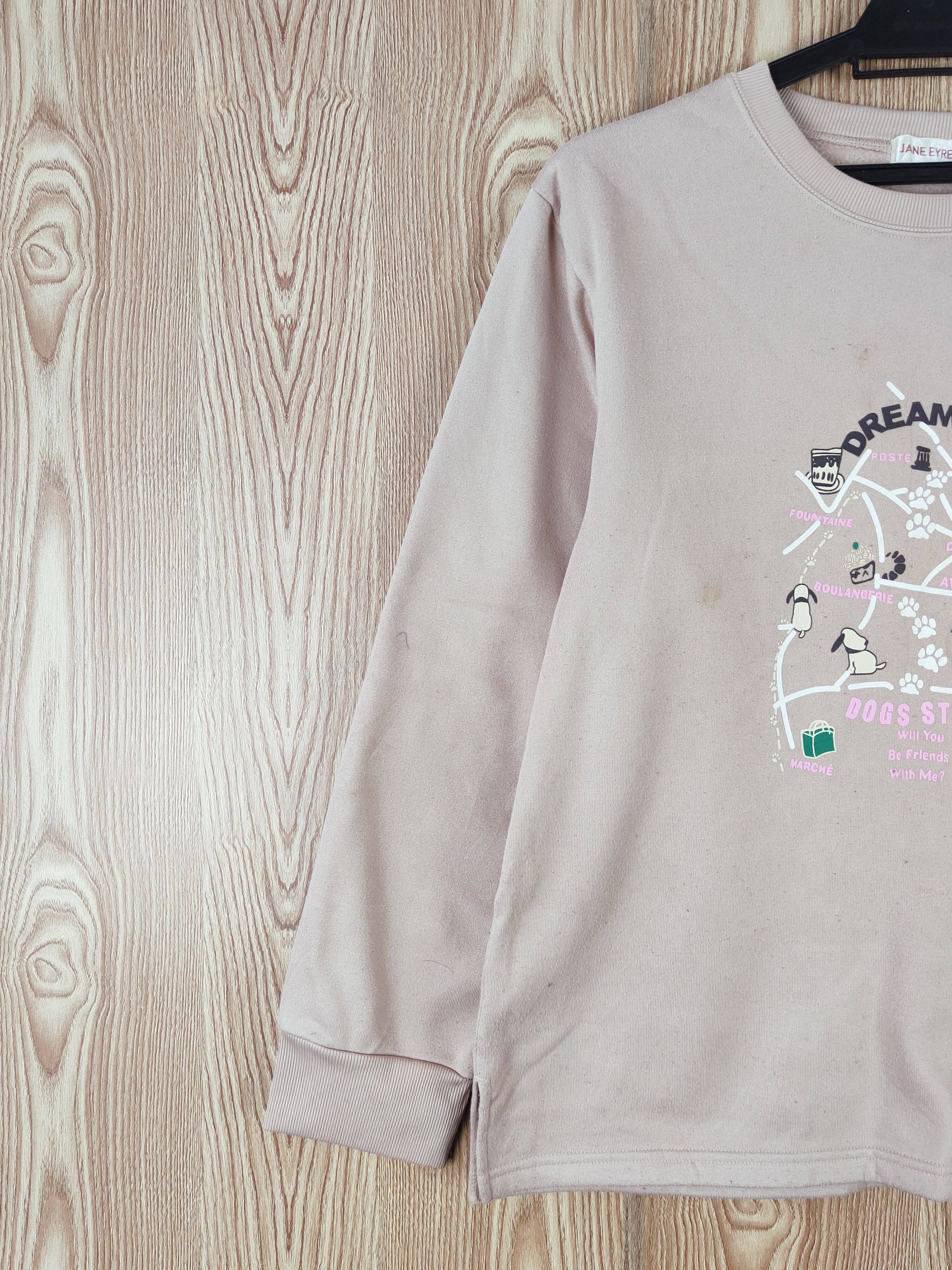 Japanese Brand × Vintage Vintage 💥 Jane Eyre Pink Sweatshirts Size M / US 6-8 / IT 42-44 - 4 Thumbnail
