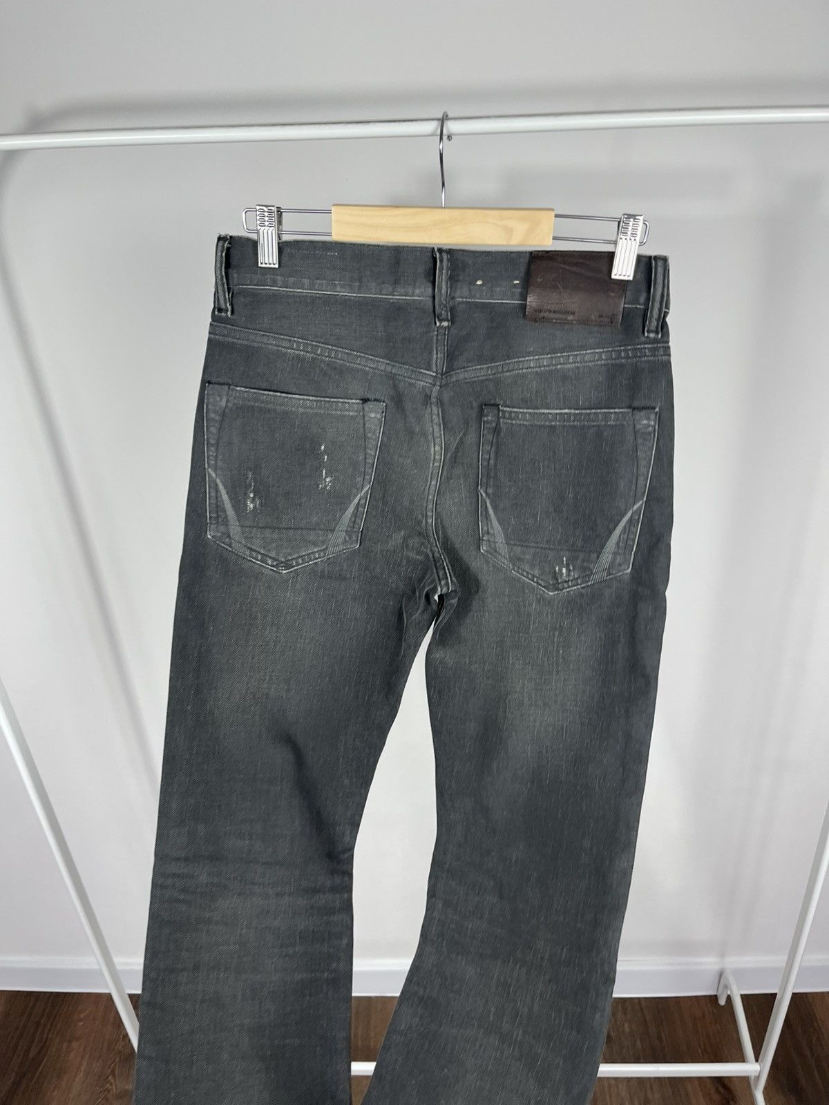 Allsaints AllSaints Mens Black Slim Fit Jeans Size 28 Distressed Size US 28 / EU 44 - 6 Thumbnail