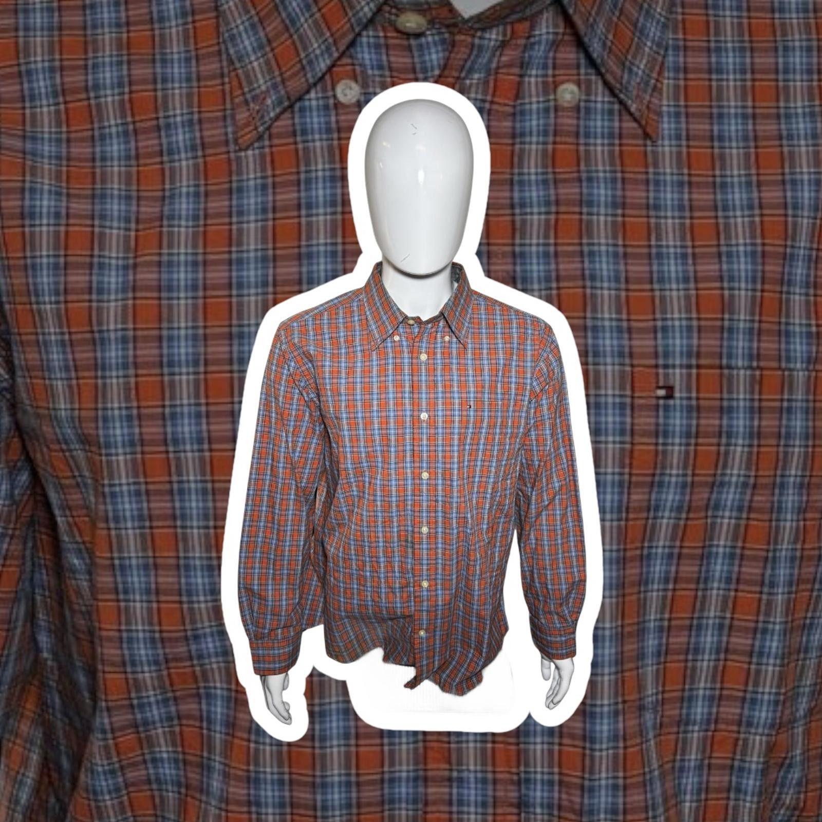 Tommy Hilfiger Plaid Long-Sleeve Shirt - Stylish and Comfortable Size US L / EU 52-54 / 3 - 1 Thumbnail