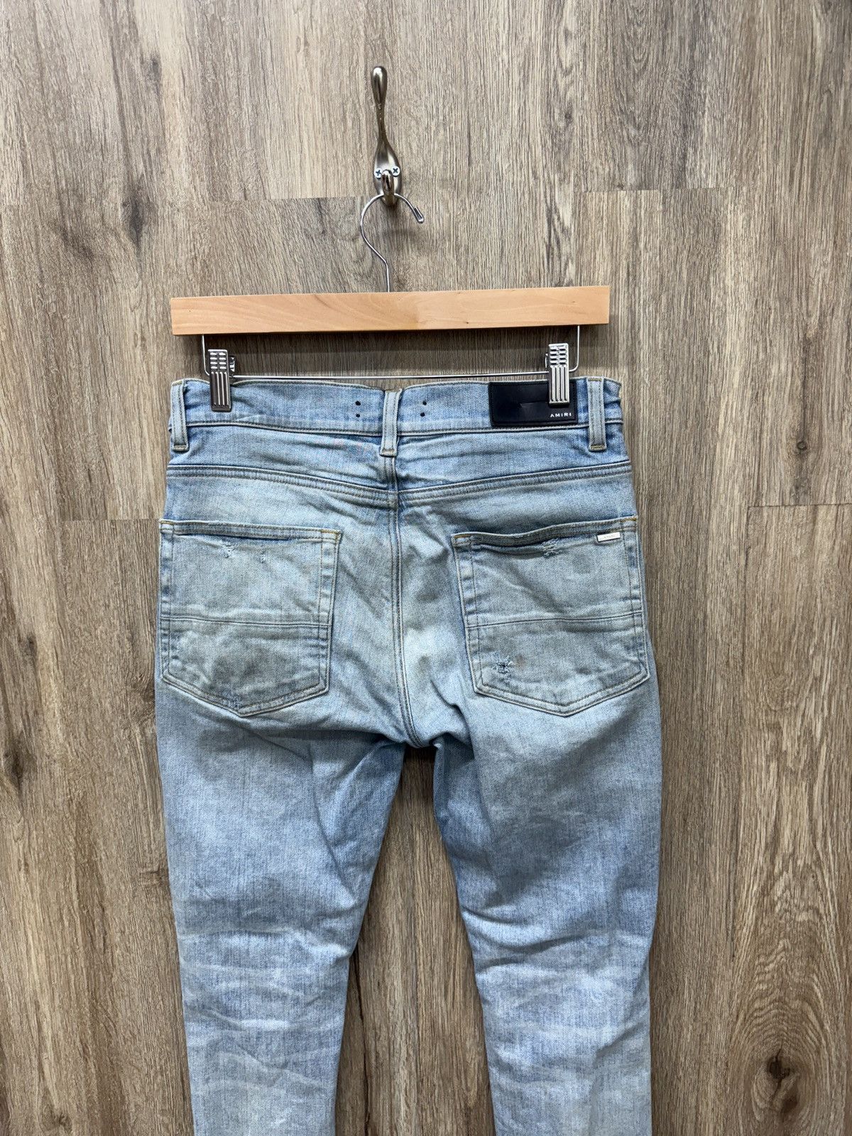 Amiri Amiri Blue Denim Cheetah MX1s Size US 30 / EU 46 - 7 Thumbnail