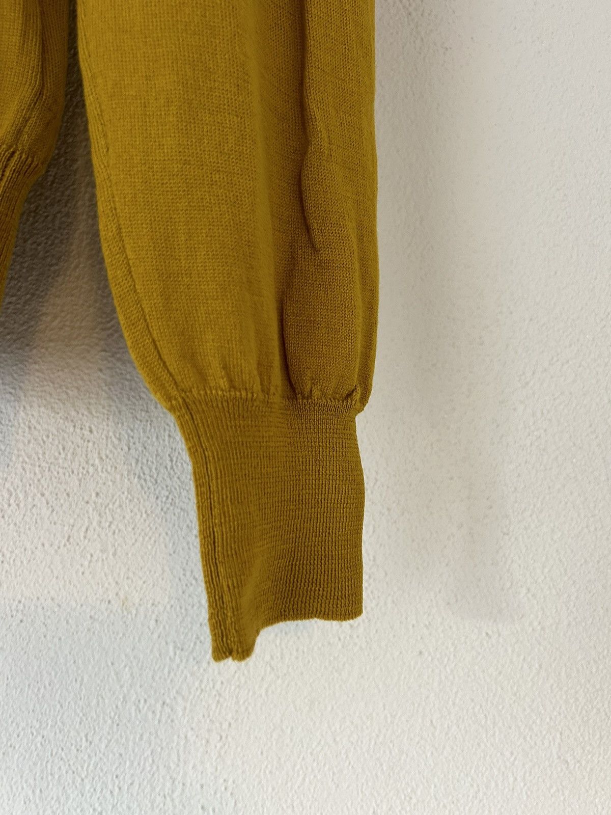 Maison Margiela Mustard Yellow Wool/Cotton Blend Turtleneck Sweater Size US M / EU 48-50 / 2 - 9 Thumbnail