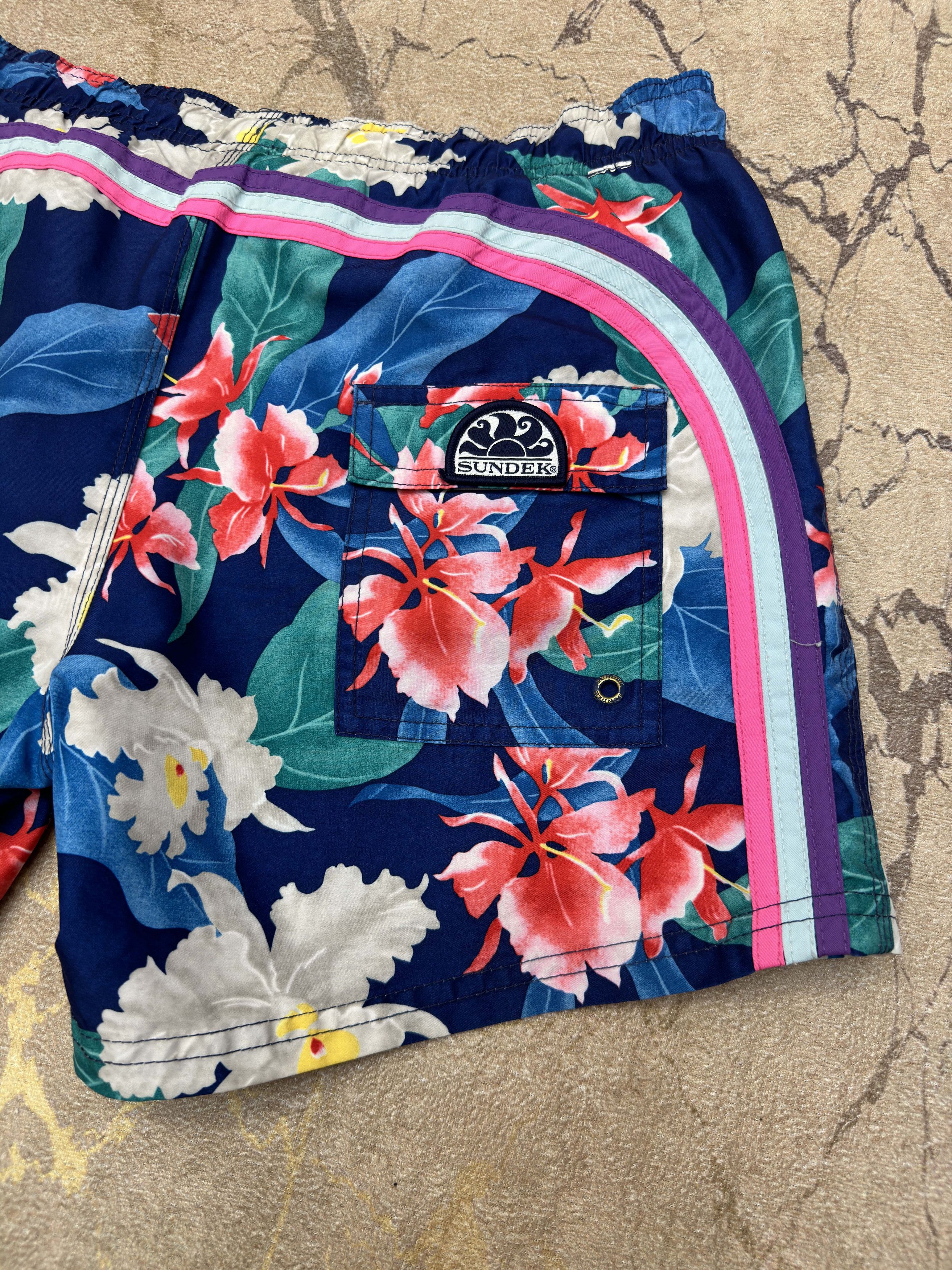 Sundek Sundek S Tropical Beach Shorts Trunks Bath Suit Size S 31 32 Size US 30 / EU 46 - 13 Thumbnail
