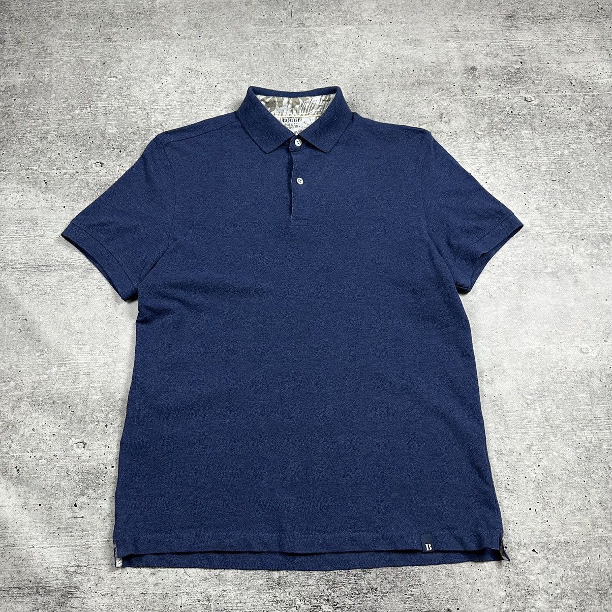 Boggi Boggi Milano Pique Polo Cotton Blue Men’s Size M Size US M / EU 48-50 / 2 - 1 Thumbnail
