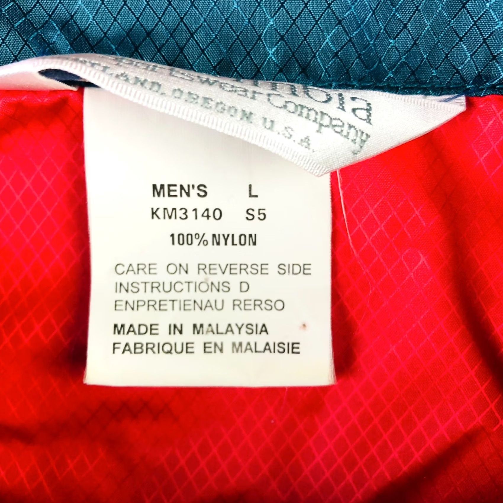 Rains VINTAGE Columbia Men's Nylon Rain Anorak Windbreaker Hooded Jacket Red L Size US L / EU 52-54 / 3 - 4 Thumbnail