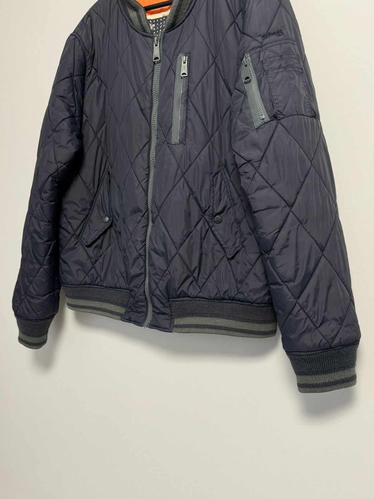 Schott Vintage Schott MA-1 Bomber NYC American College USA RARE Size US XXL / EU 58 / 5 - 10 Thumbnail
