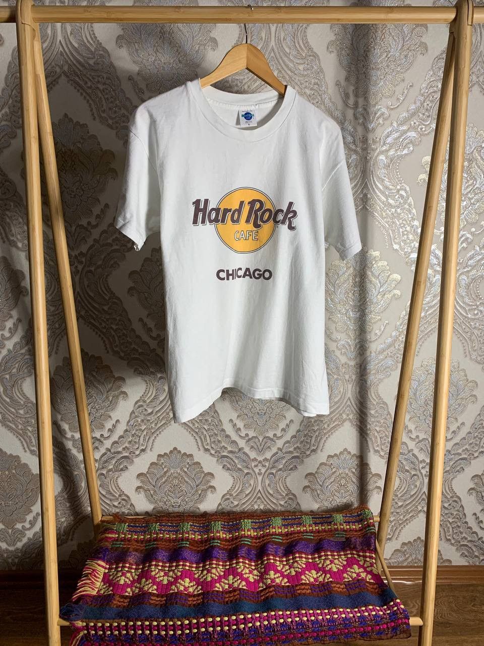 Pre-owned Hard Rock Cafe X Vintage Very Hard Rock Cafe Chicago T-shirt Made In Usa Y2k 90's In White
