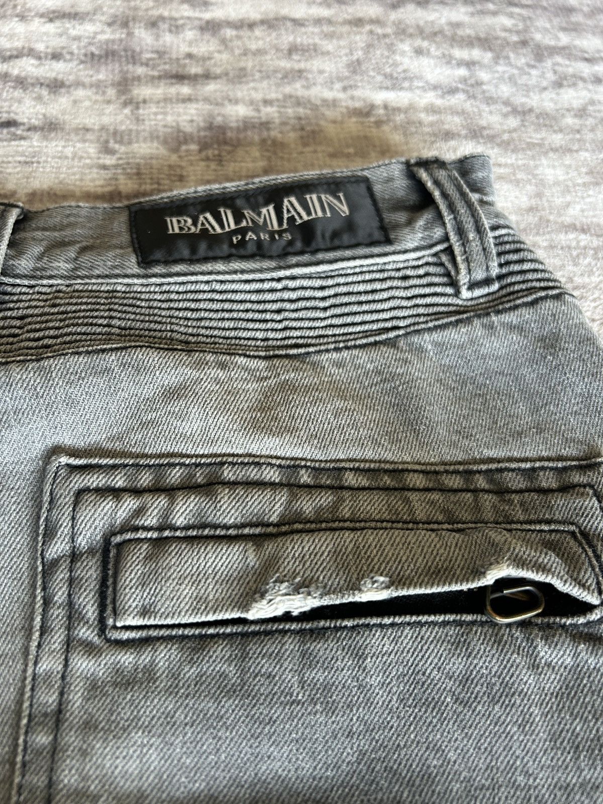 Balmain Christophe Decarnin Biker Jeans Size US 31 - 11 Thumbnail