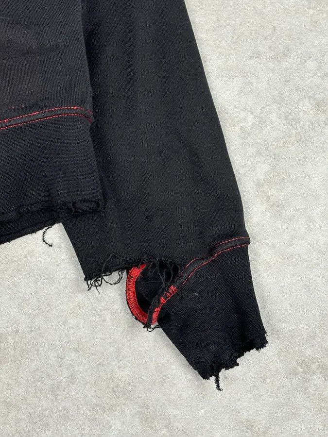 Dsquared2 2000s Dsquared2 Black Distressed Zip-up Hoodie Size US M / EU 48-50 / 2 - 10 Thumbnail