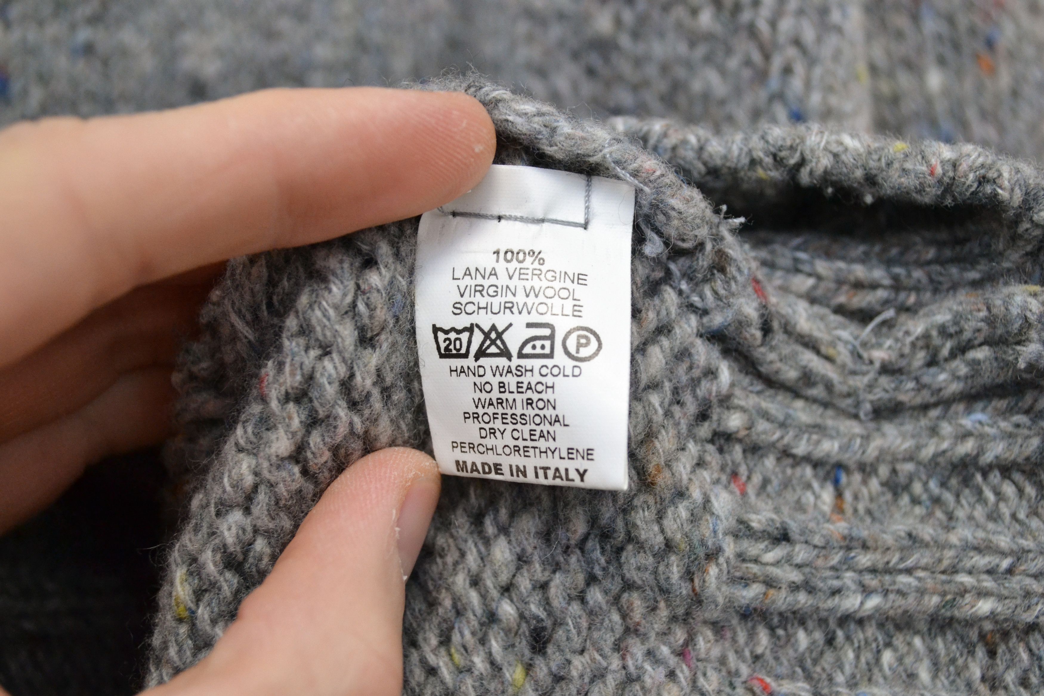 Gran Sasso Gran Sasso 100% Virgin Wool Men’s Gray Sweater Size US L / EU 52-54 / 3 - 5 Thumbnail