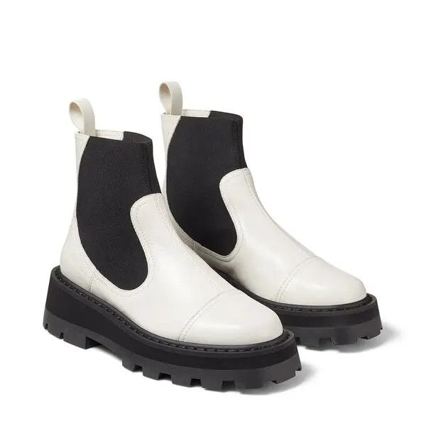 Jimmy Choo o1y0326 Ankle Boots in White/Black Size US 9.5 / IT 39.5 - 3 Thumbnail