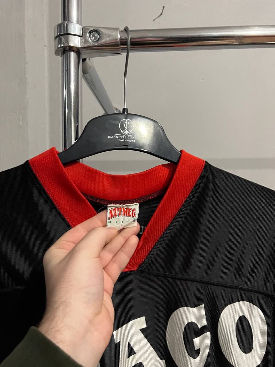 Nutmeg RARE! 90’S NBA CHICAGO BULLS OVER PRINT BASKETBALL JERSEY L Size US L / EU 52-54 / 3 - 4 Thumbnail