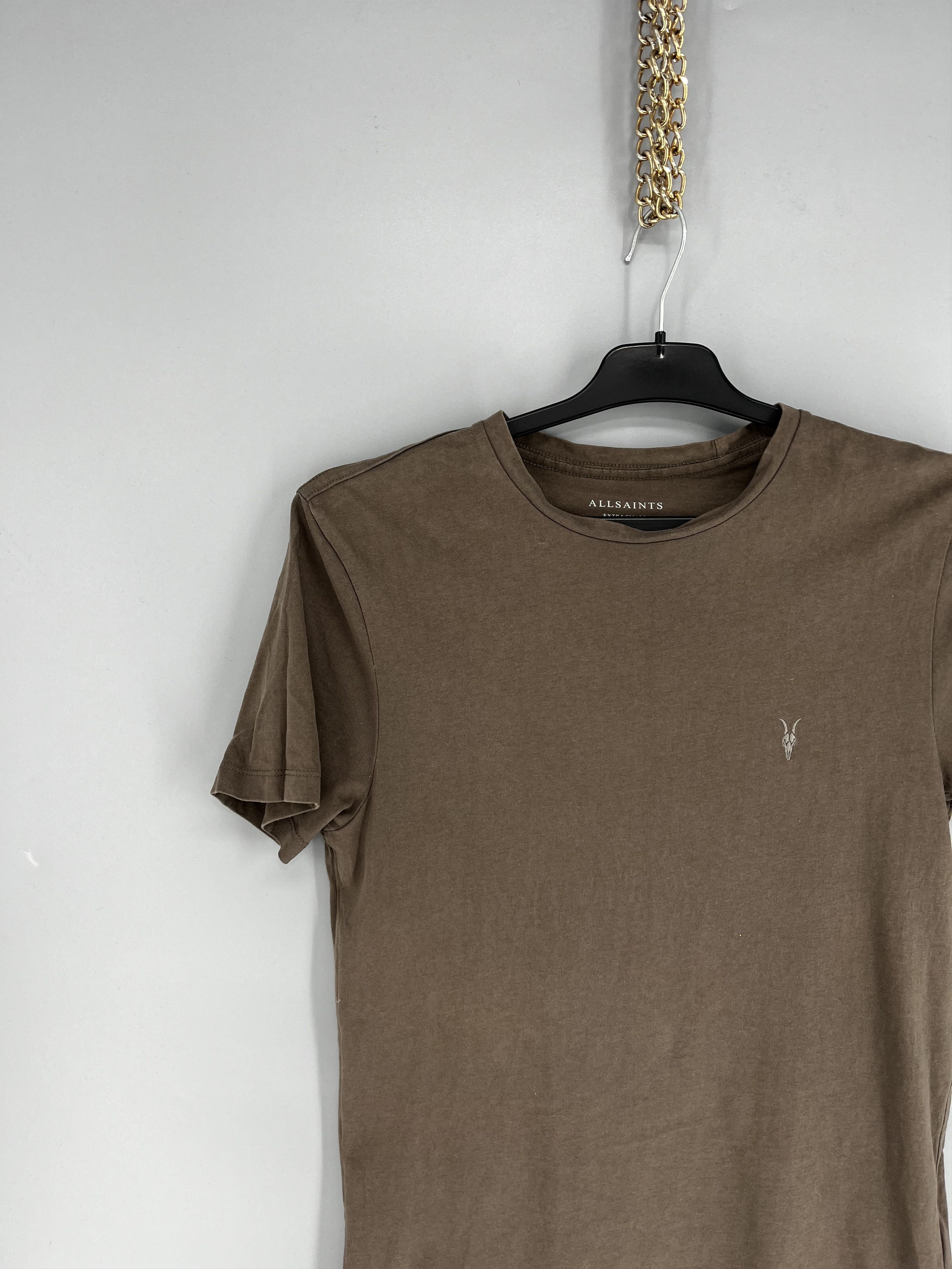 Allsaints Vintage Basic Allsaints Mini Logo Basic Tee Old Money Size US XS / EU 42 / 0 - 4 Thumbnail