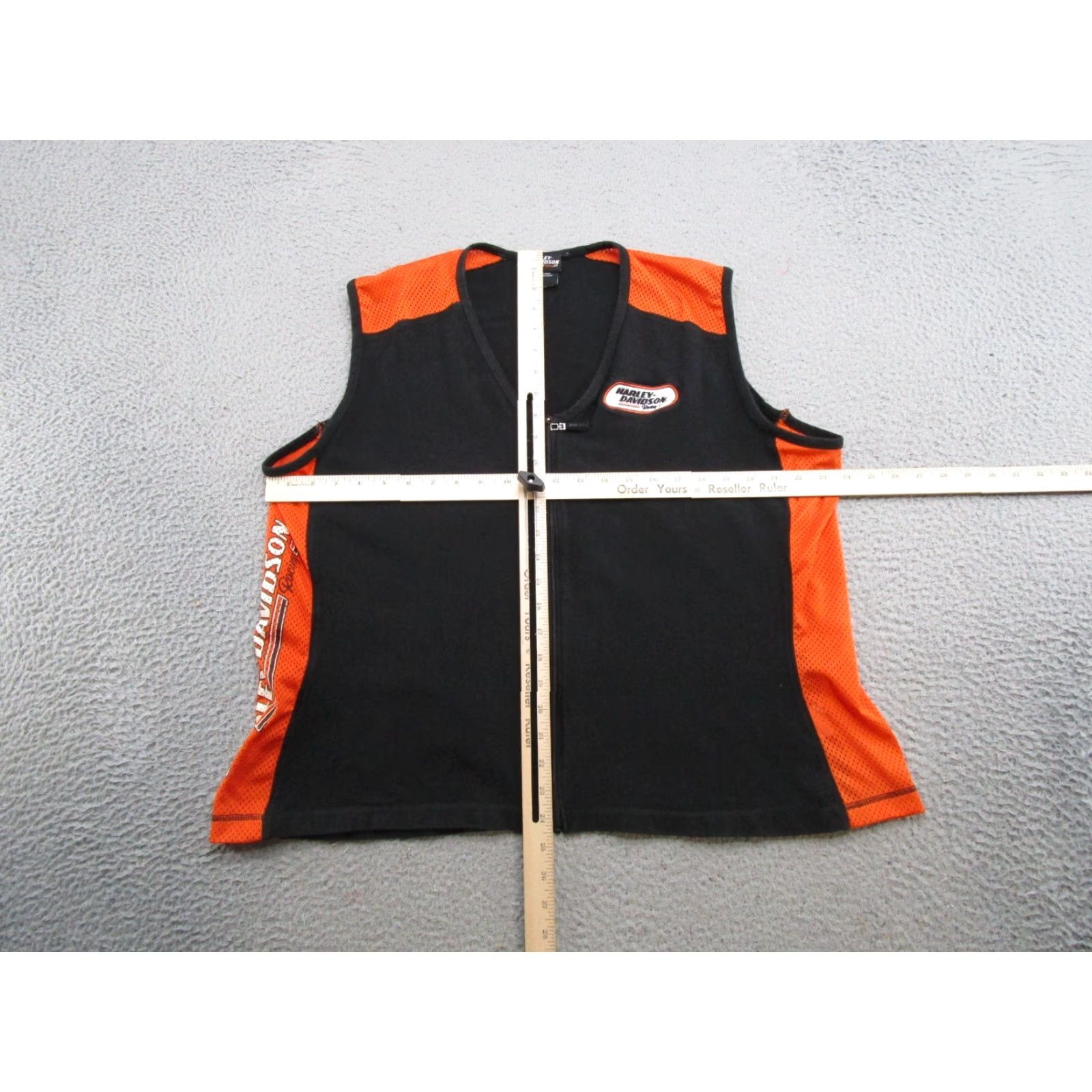 Harley Davidson Harley-Davidson Racing Full Zip Up Sleeveless Vest Women's XL Multicolor Embroidered Cotton Vest Casual Women XL Zip Up Sleeveless Harley-Davidson Size XL / US 12-14 / IT 48-50 - 5 Thumbnail