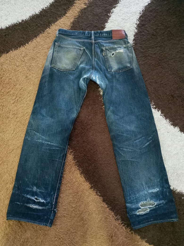 Japanese Brand × Momotaro Jeans × Vintage Vintage Distress Momotaro selvadge Jeans Size US 31 - 12 Thumbnail
