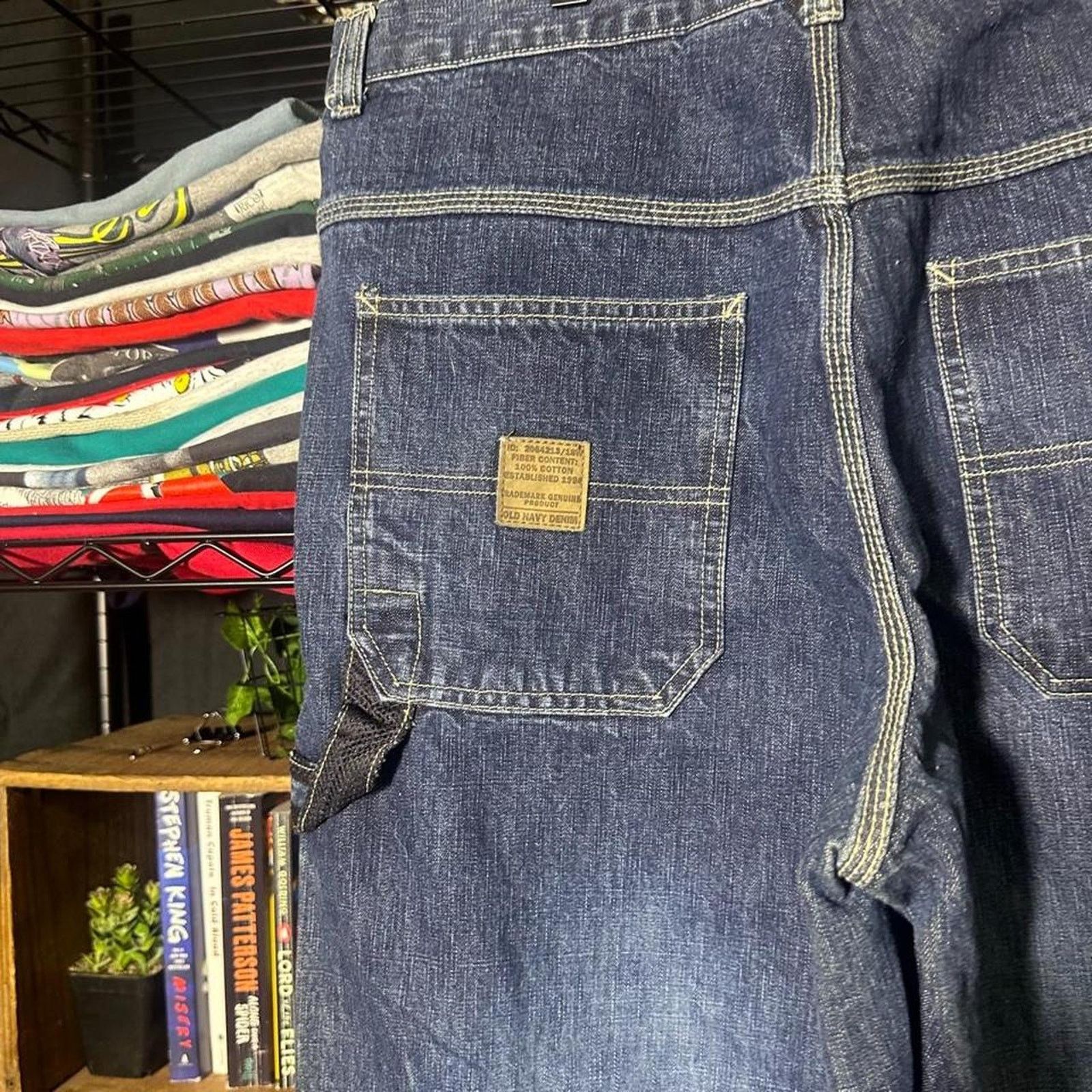 Old Navy Vintage Y2K Old Navy Baggy Carpenter Jeans Double Knee Pants Size US 34 / EU 50 - 3 Thumbnail