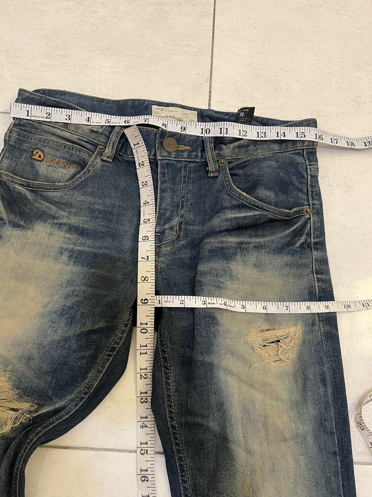 Worldwide Youth RARE Distressed DPSR WORLDWIDE Denim Jeans Size US 32 / EU 48 - 10 Thumbnail