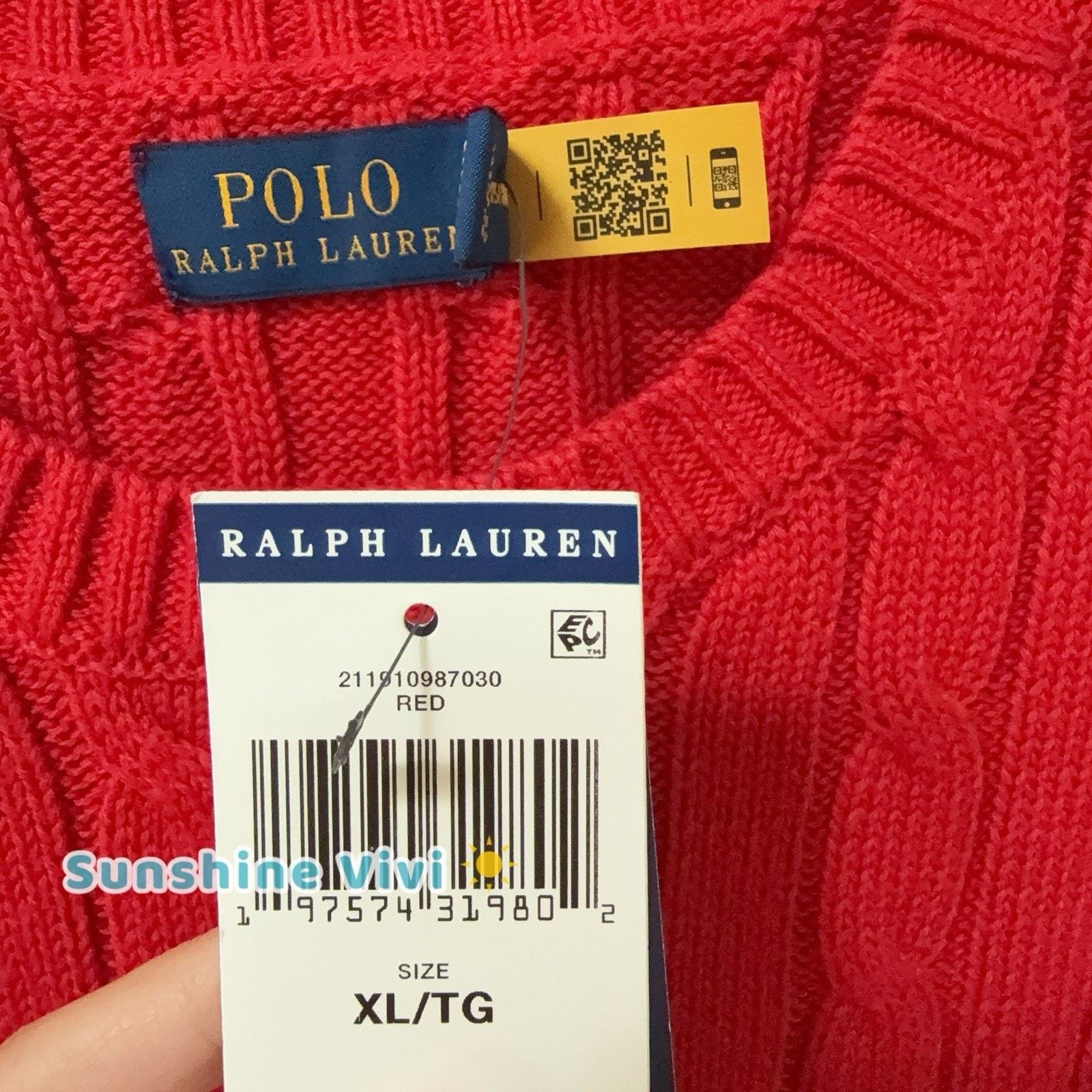 Polo Ralph Lauren NWT Polo Ralph Lauren Women Short Sleeve Sweater Red XL Size XL / US 12-14 / IT 48-50 - 5 Thumbnail