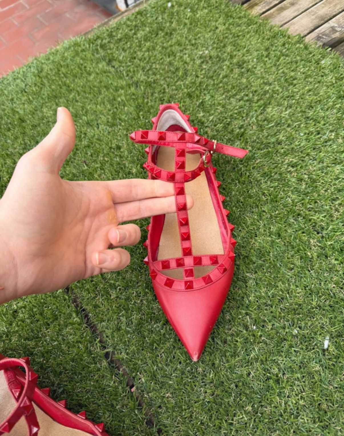 Valentino Ballerino Valentino Rockstud Size US 9 / IT 39 - 7 Thumbnail
