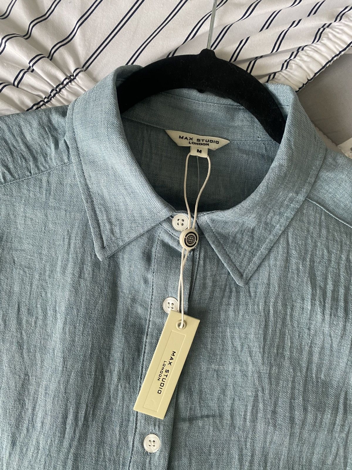 Other NWT Max Studio London Short Sleeve Tiered Maxi Shirtdress Size M / US 6-8 / IT 42-44 - 9 Thumbnail