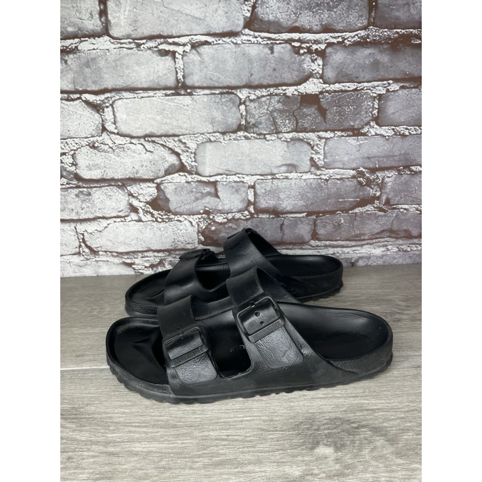 Birkenstock Birkenstock Arizona Essentials EVA Black Foam Slides Sandals Size US 7.5 / IT 37.5 - 20 Thumbnail