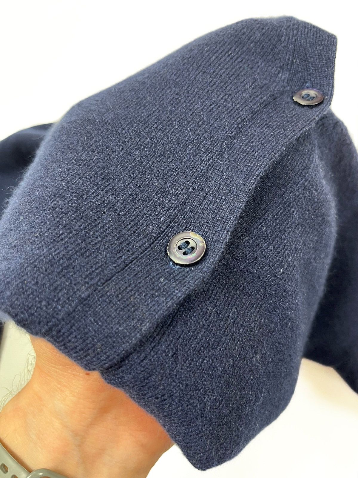 Prada Prada Milano Pure Cashmere Cardigan V-Neck Navy Blue Size 40 Size S / US 4 / IT 40 - 16 Thumbnail