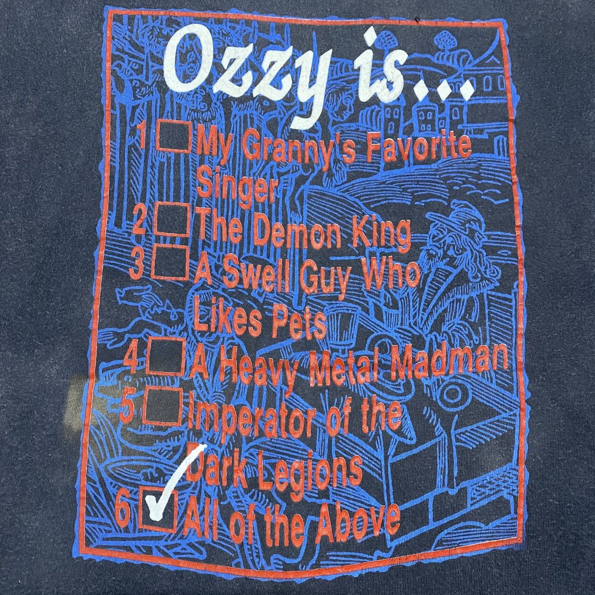 Ozzy Osbourne Rare‼️🔥Vintage 80s OZZY OSBOURNE 'Black Sabbath' T-Shirt Size US M / EU 48-50 / 2 - 7 Thumbnail