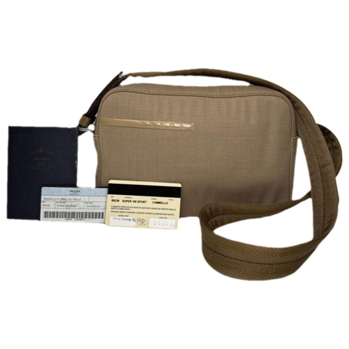 Prada Beige Cotton Handbag Size ONE SIZE - 1 Thumbnail