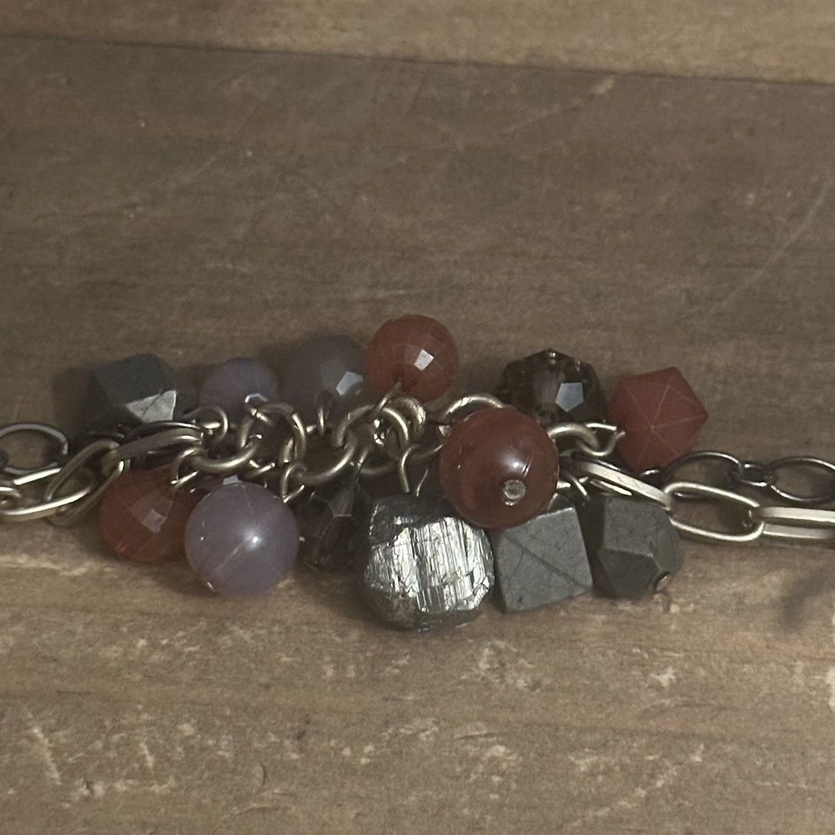 Other Long double chain sectioned cluster bead necklace Size ONE SIZE - 3 Thumbnail