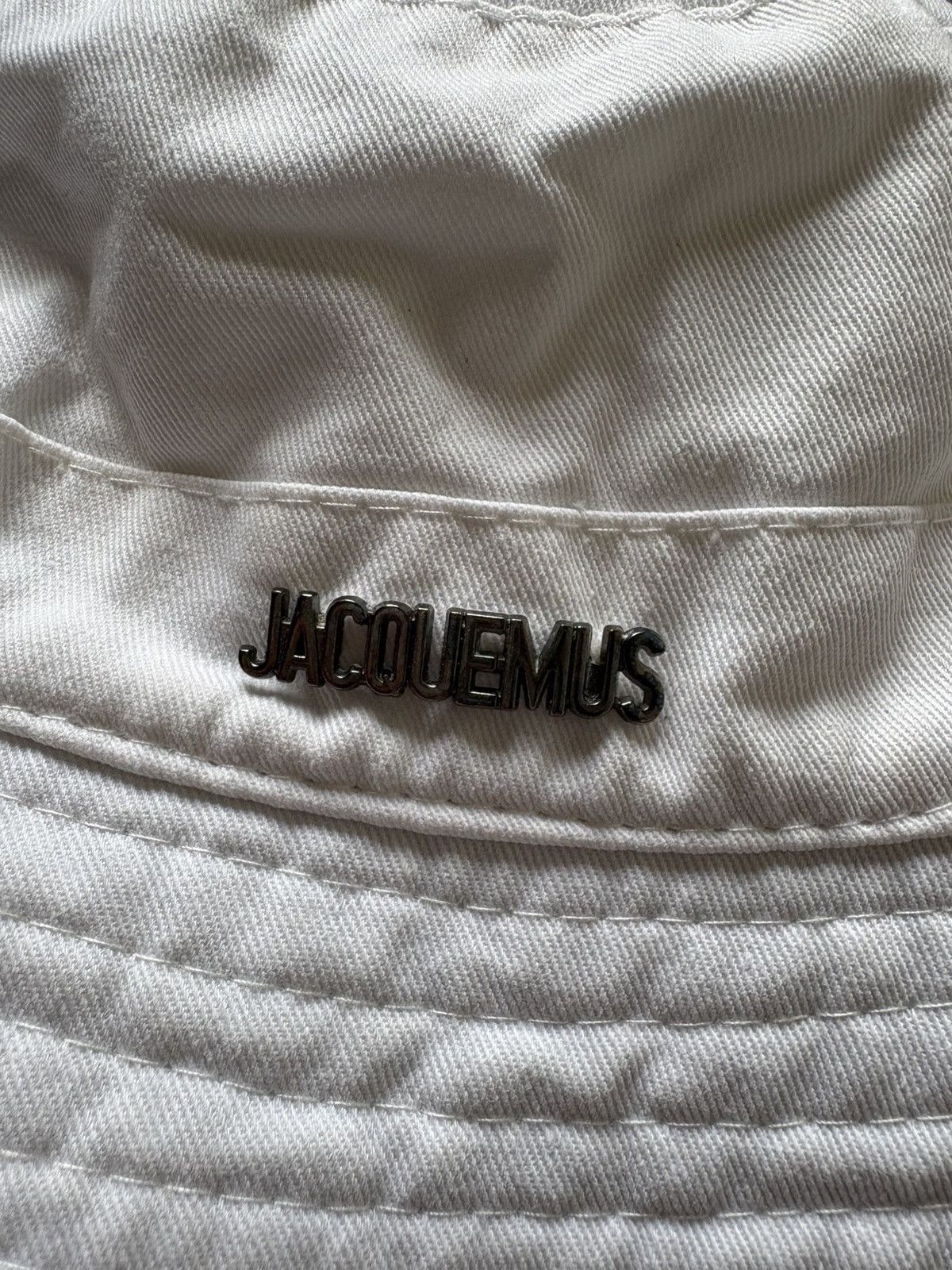 Jacquemus Jacquemus Le Bob Artichaut Luxury White Bucket Hat OS Size ONE SIZE - 2 Thumbnail