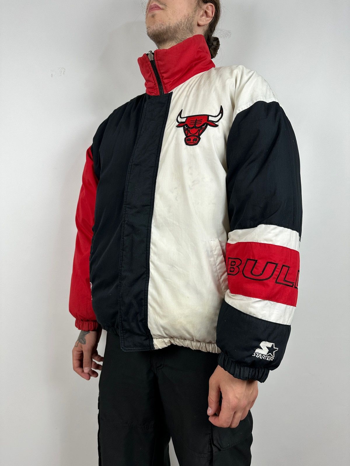 Chicago Bulls Starter Vintage Vintage Chicago Bulls Starter NBA Reversible Puffer Jacket Grailed