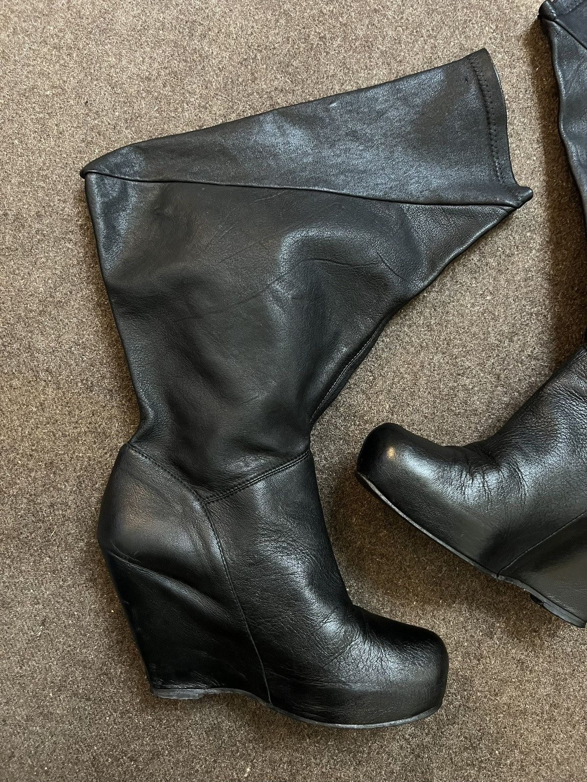 Rick Owens Rick Owens FW09 Volume Wedge Boots Size US 6.5 / IT 36.5 - 6 Thumbnail