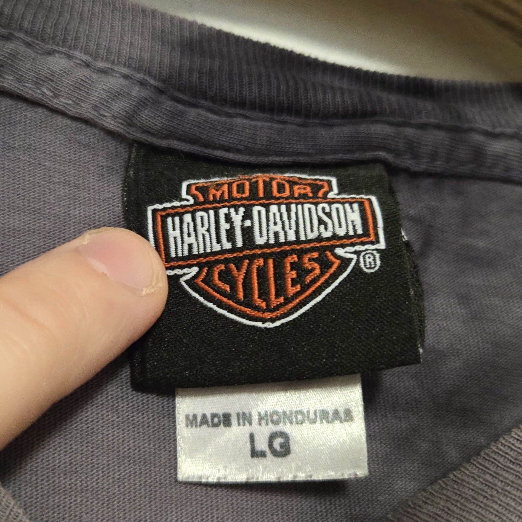 Harley Davidson Harley-Davidson T-Shirt Men Regular Size L Gray Tie Dye 2000-2009 Motorcycle Biker Shirt Size US L / EU 52-54 / 3 - 6 Thumbnail