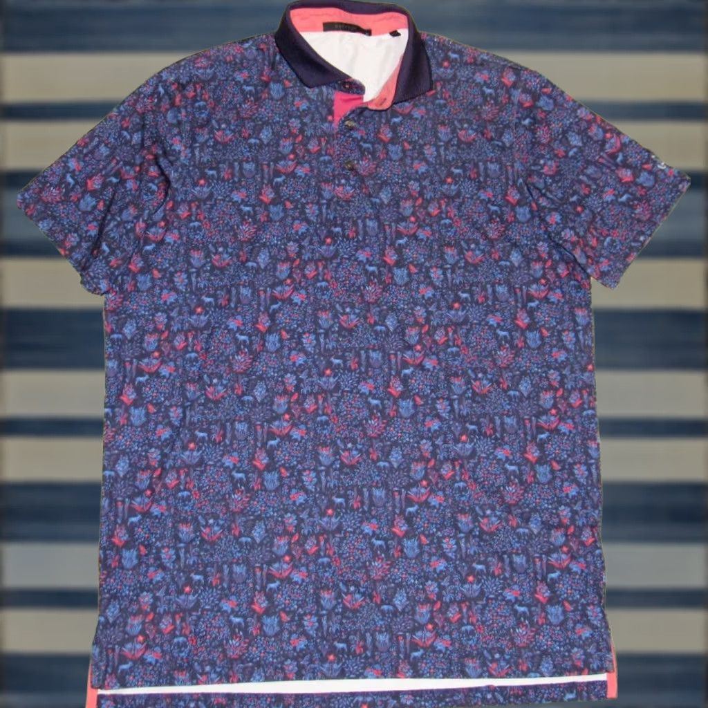 Vintage GREYSON Purple Short Sleeve Polo Golf Shirt Atlanta Country Club Medium Mens Size US M / EU 48-50 / 2 - 1 Thumbnail