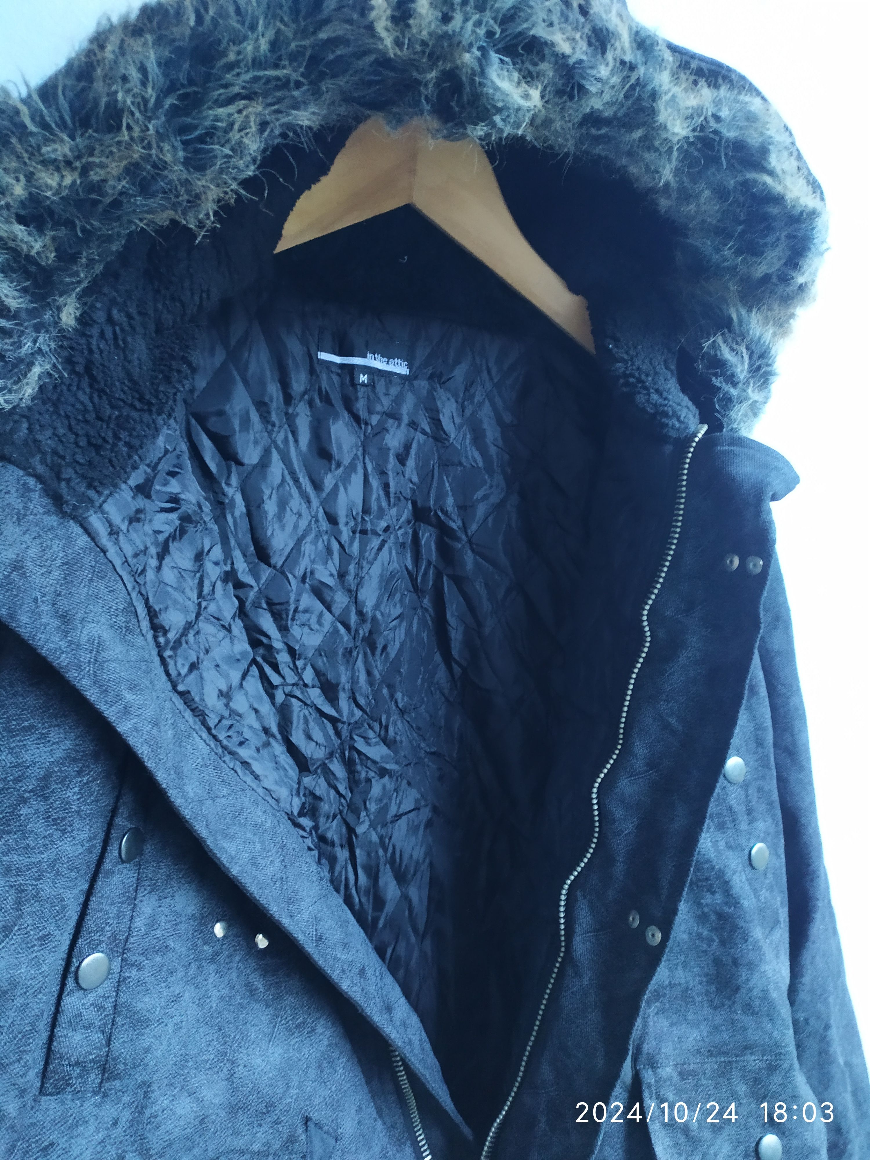 14th Addiction In The Attic Fur Hoodie Punk Jacket Size US M / EU 48-50 / 2 - 9 Thumbnail