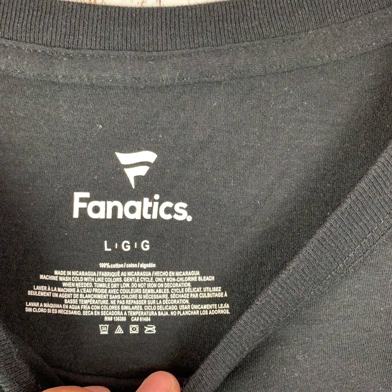 MLB Tampa Bay Rays MLB L Fanatics Casual T-Shirt Black Men Size US L / EU 52-54 / 3 - 4 Thumbnail