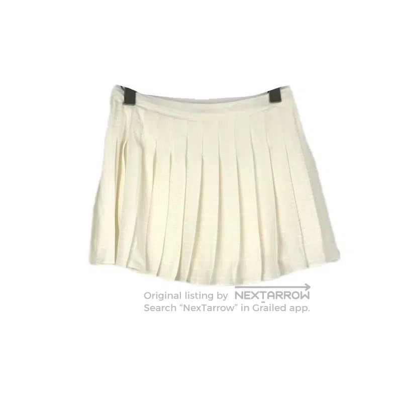 Prada Prada Beige bullet screen mulberry silk short skirt Size 26" / US 2 / IT 38 - 2 Thumbnail