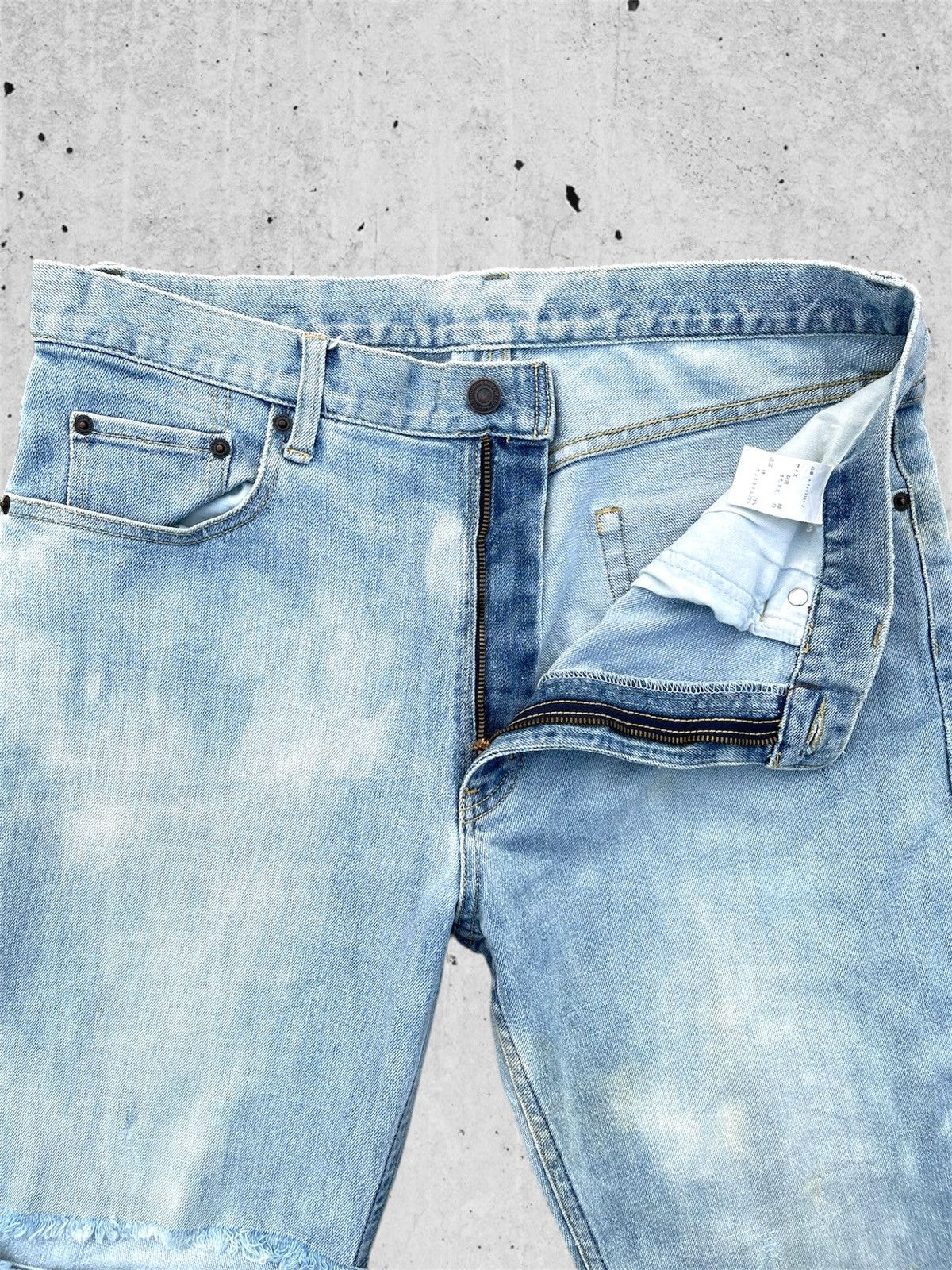 Japanese Brand 🔥 Japanese Brands Light Blue Distressed Denim W33🔥 Size US 33 - 6 Thumbnail