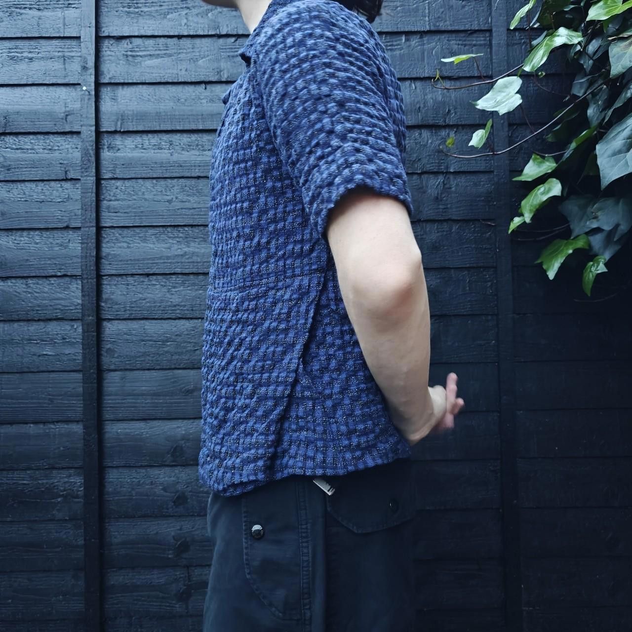 Other Japanese Style Navy Textured Boxy Shirt Size US S / EU 44-46 / 1 - 3 Thumbnail