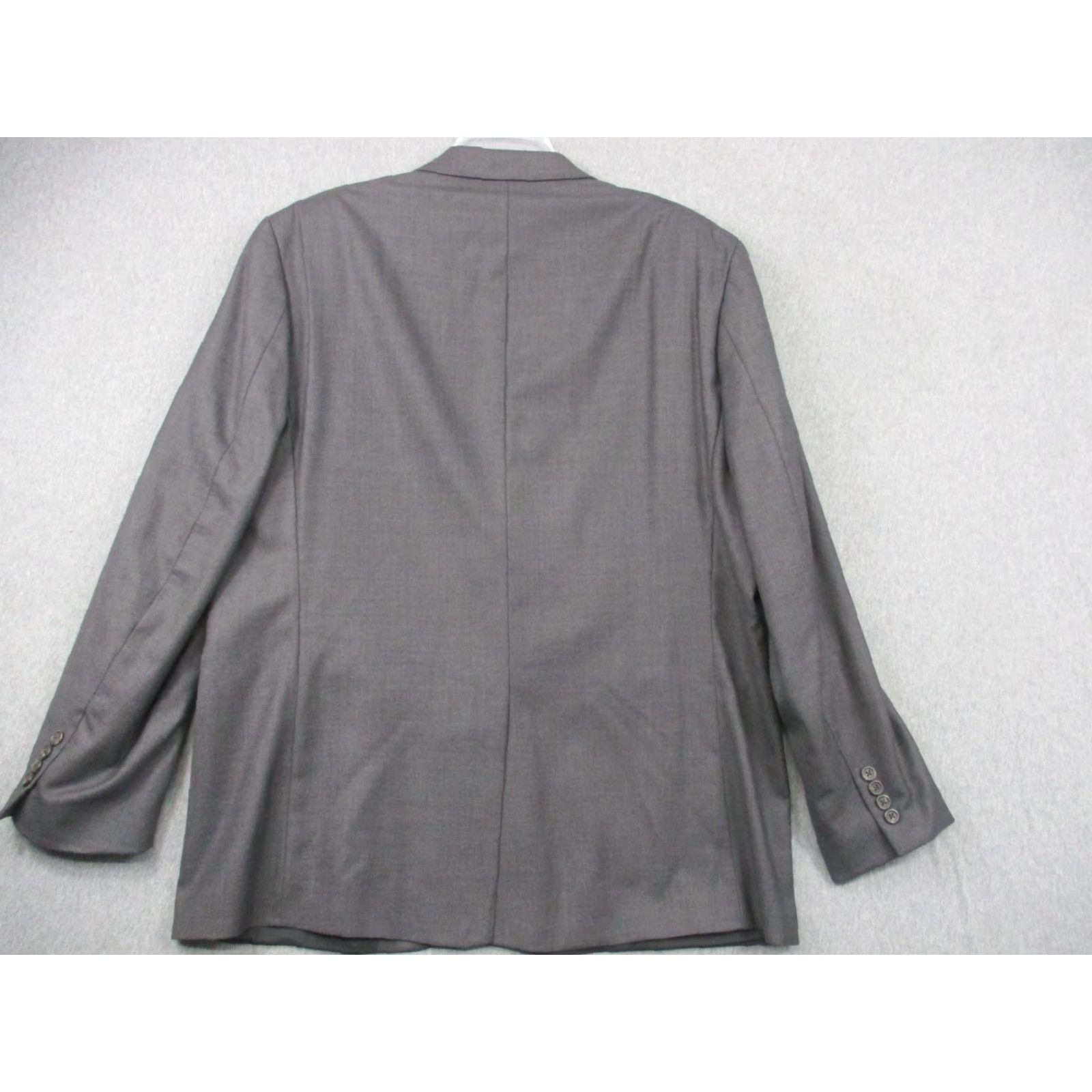 Ralph Lauren LAUREN RALPH LAUREN Wool Blazer Sport Jacket 46R Dark Gray Mens Blazer Notch Lapel Single-Breasted Two-Button Front 46 Chest 46R) Size 46R - 5 Thumbnail