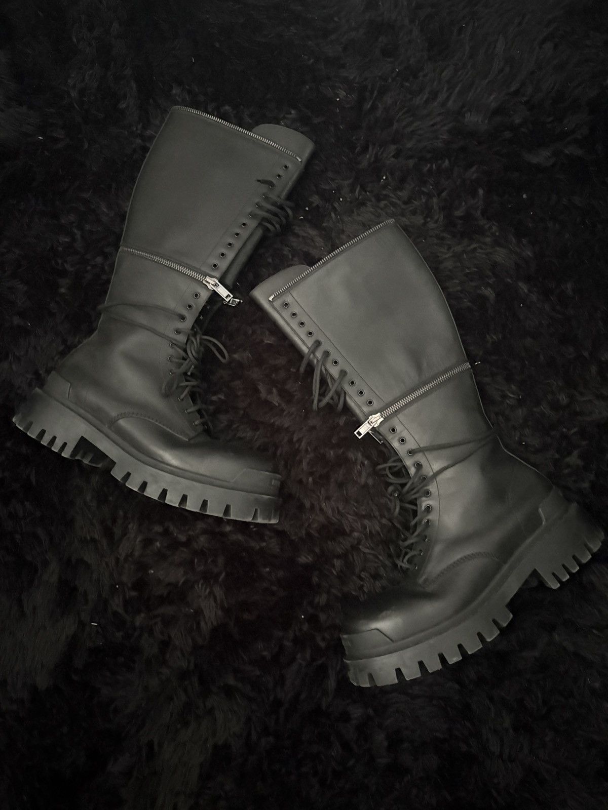 Balenciaga Balenciaga MASTER strike boots FW20 convertible zipper boots Size US 11 / EU 44 - 13 Thumbnail