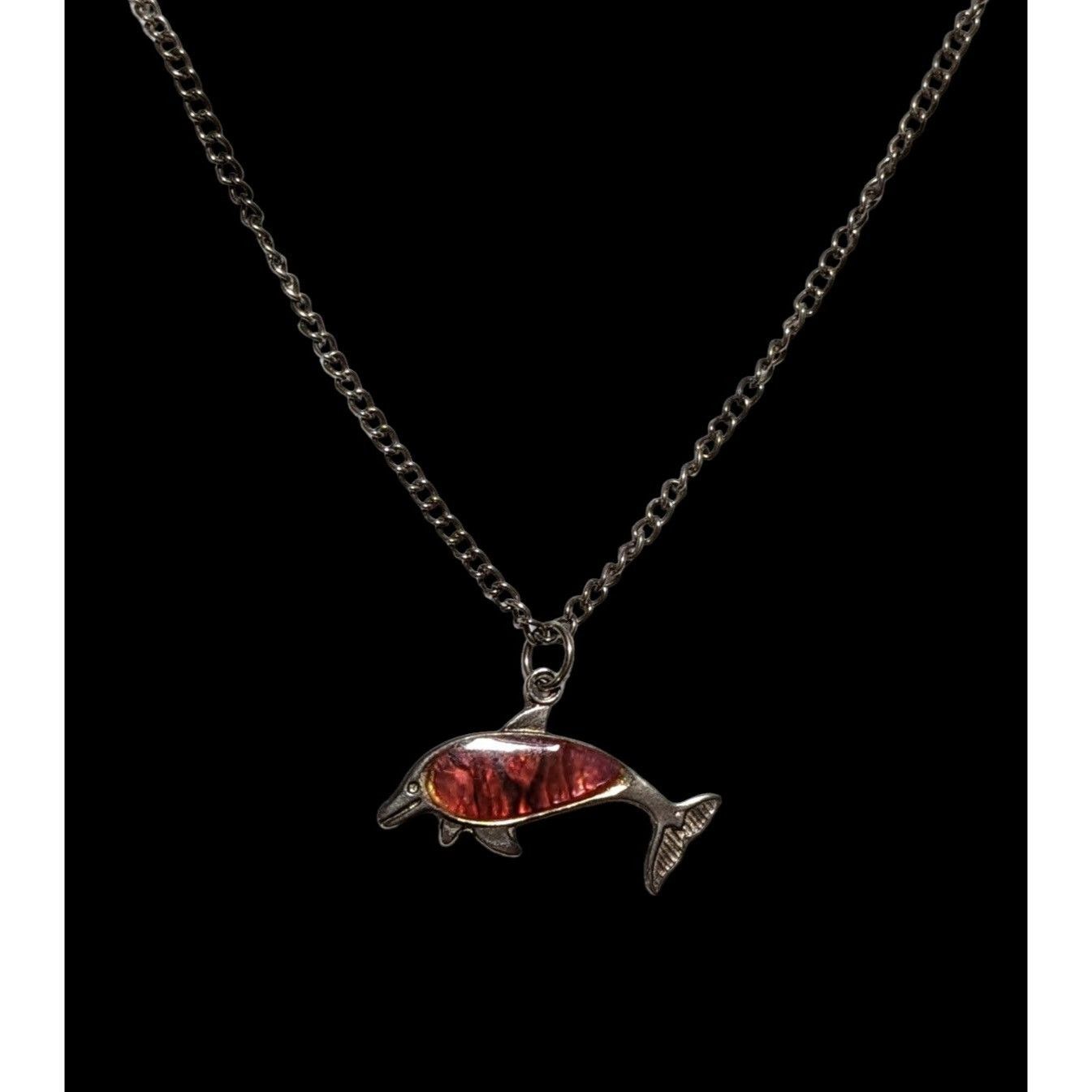 Other Pink Shell Dolphin Necklace Size ONE SIZE - 4 Thumbnail
