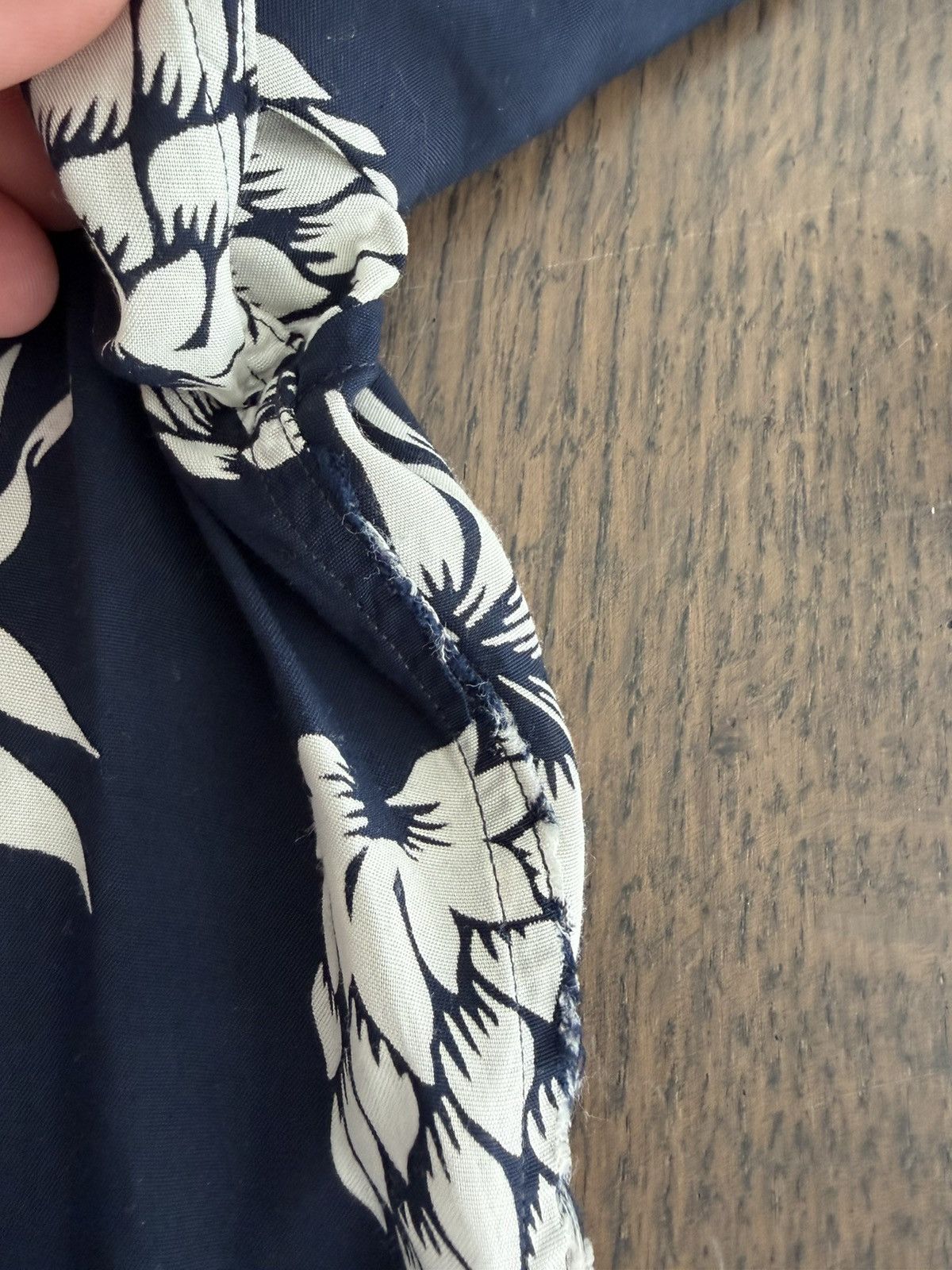 Sandro Sandro Navy Pineapple Resort Shirt Size US M / EU 48-50 / 2 - 2 Thumbnail