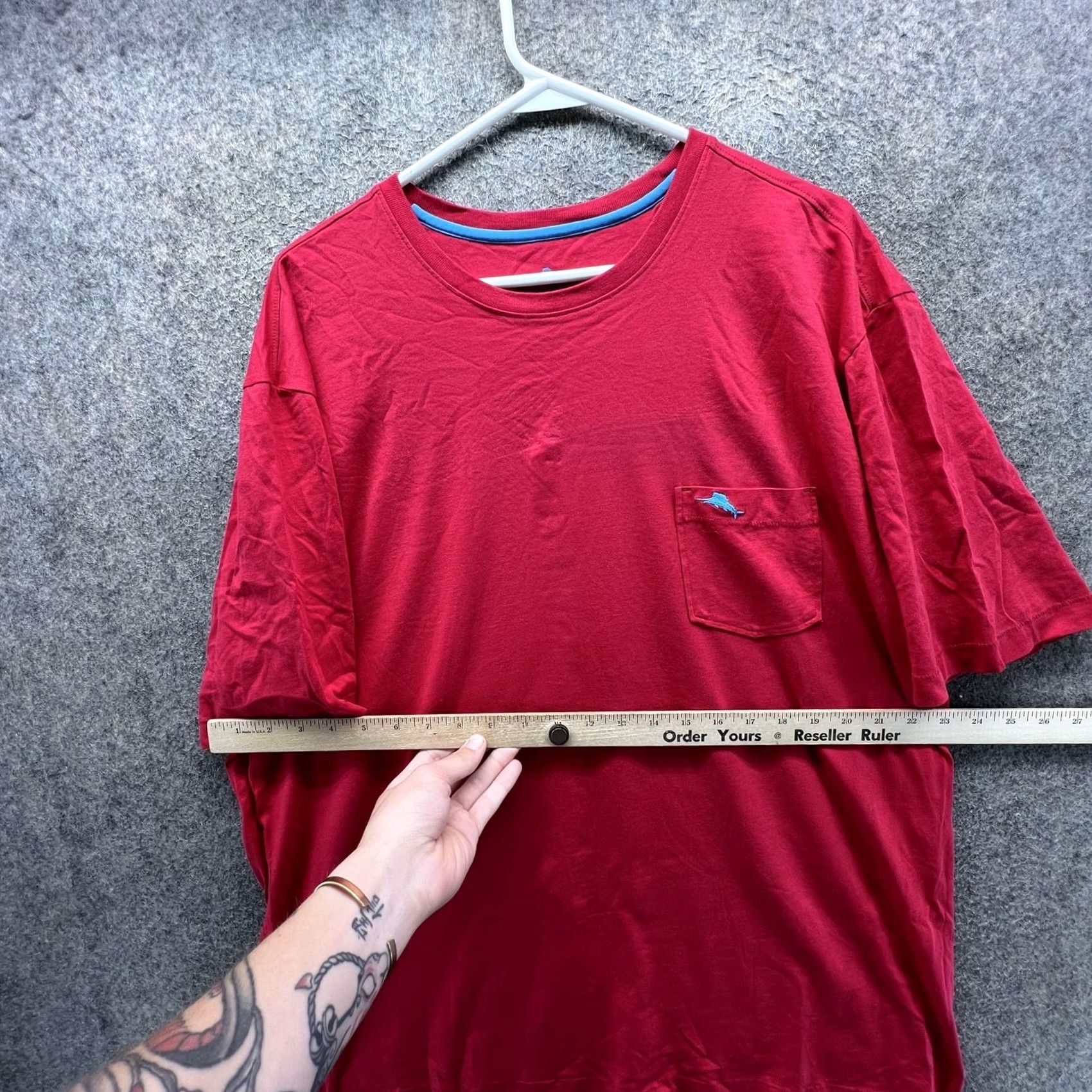Tommy Bahama Tommy Bahama Shirt Mens XL Red Pima Cotton Relax Pocket Tee Crewneck Tagless Size US XL / EU 56 / 4 - 6 Thumbnail