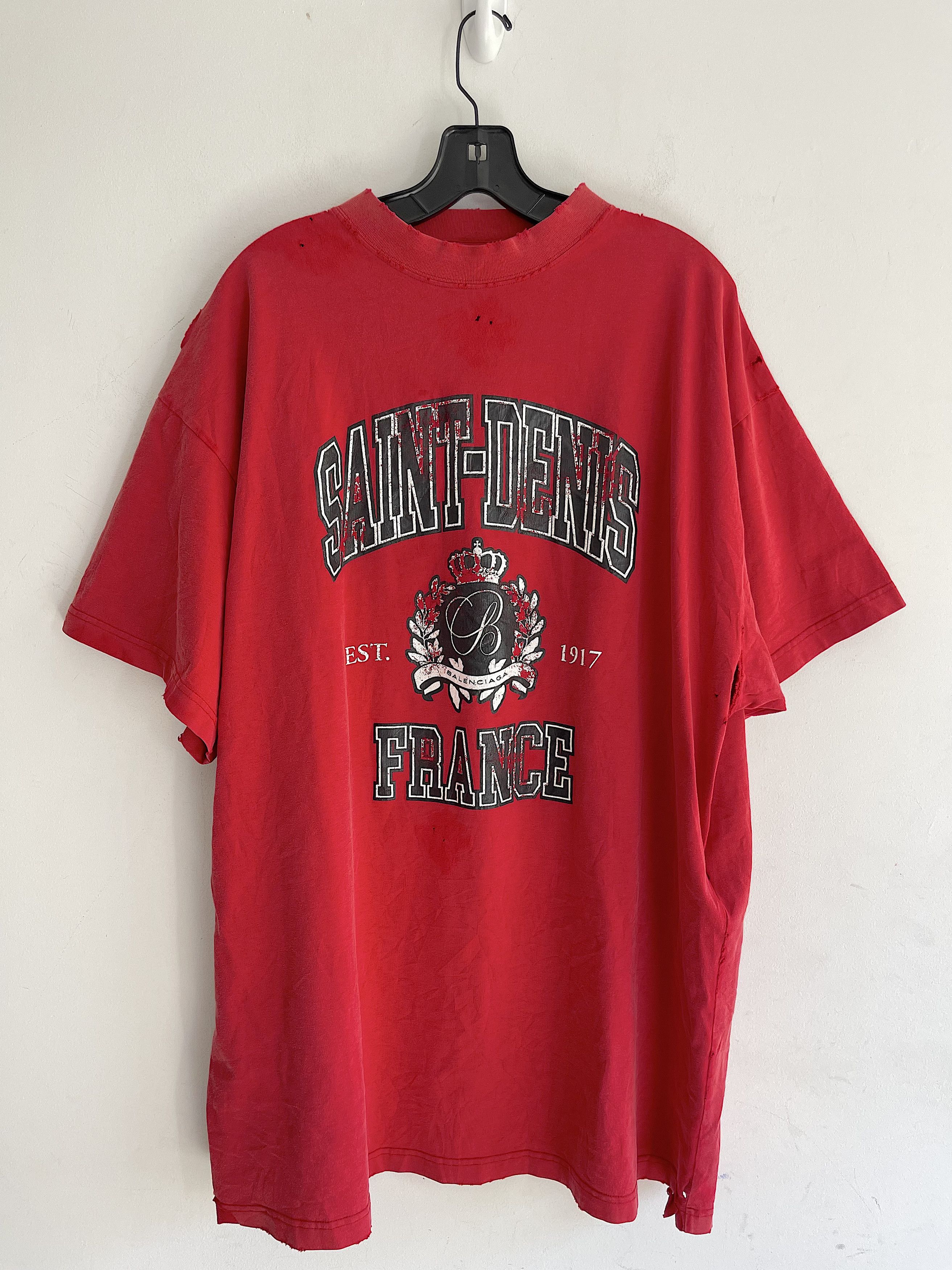 Balenciaga New Balenciaga Super Destroyed Mirror T-Shirt