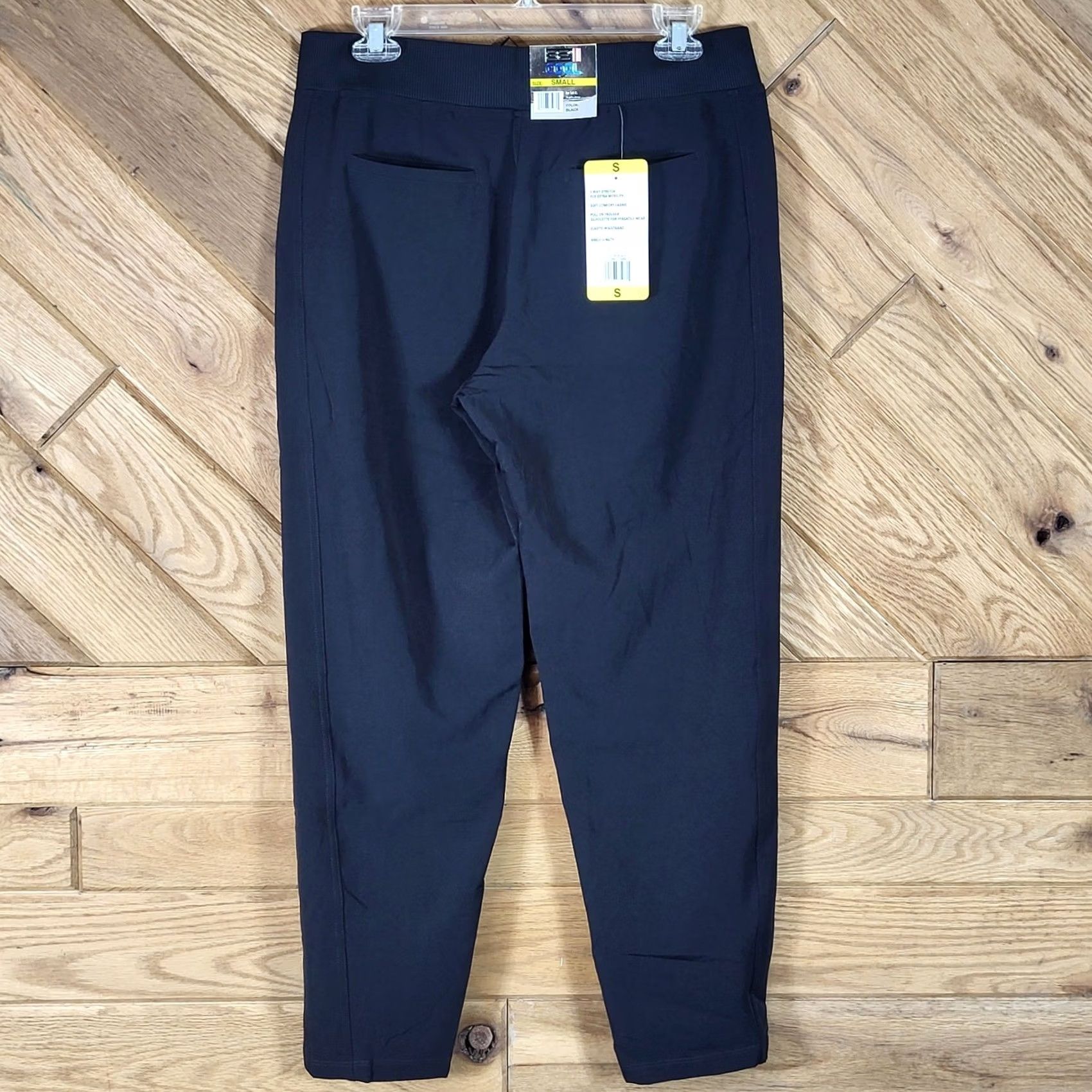 Vintage 32 Degrees Cool Pants Womens Size S Black Ankle Length Pull On Stretch Trouser Size 28" / US 6 / IT 42 - 3 Thumbnail
