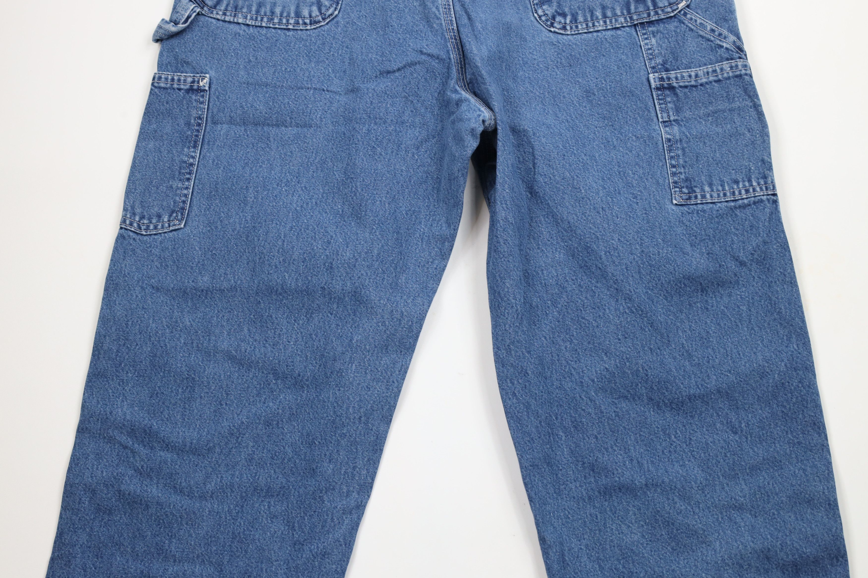 Carhartt × Vintage Vintage Carhartt Out Wide Leg Dungaree Denim Jeans Blue Size US 38 / EU 54 - 10 Thumbnail