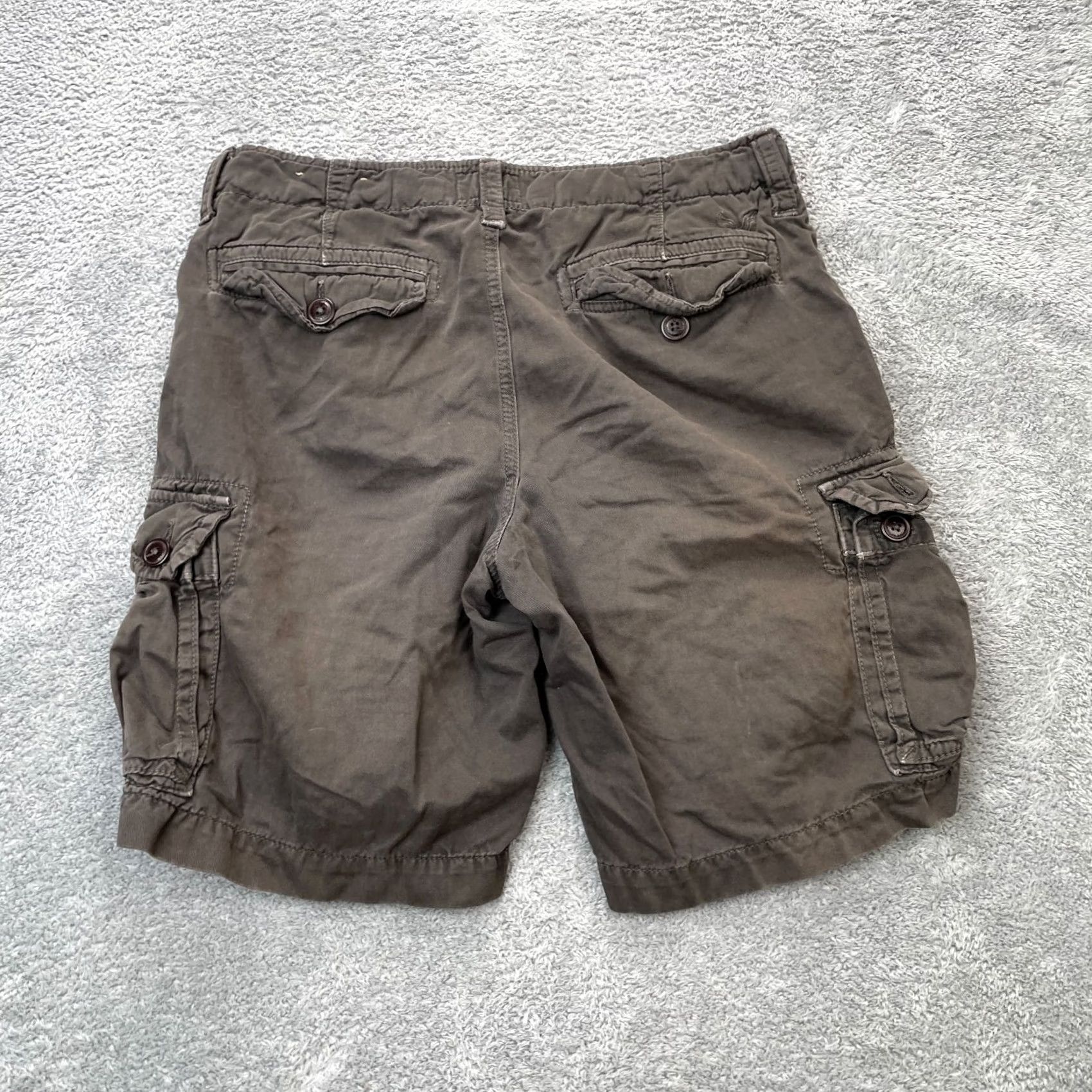 American Eagle Outfitters VINTAGE American Eagle Outfitters Cargo Shorts Mens 33 Brown Cotton Utility Y2K Fade Size US 34 / EU 50 - 2 Thumbnail